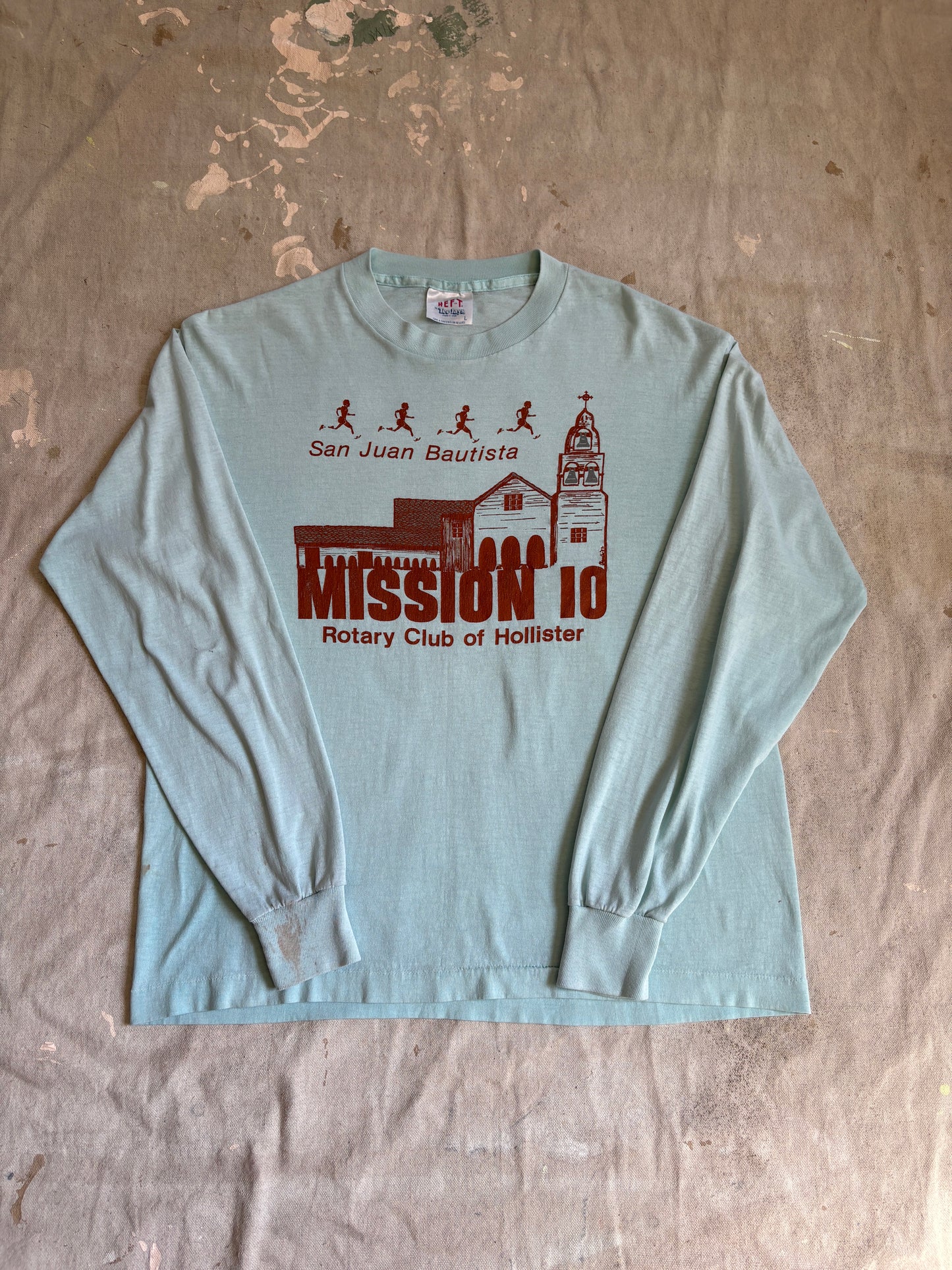 80s San Juan Bautista Mission 10 Running Tee