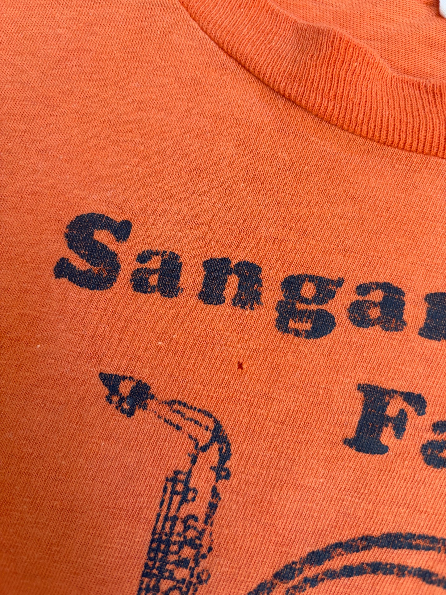 70s Champion Blue Bar Sangamon Falls Symphomaniacs Tee