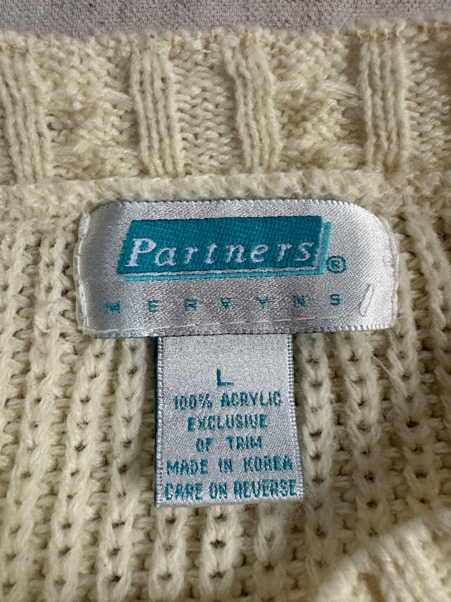 Vintage 90s Ecru Sweater