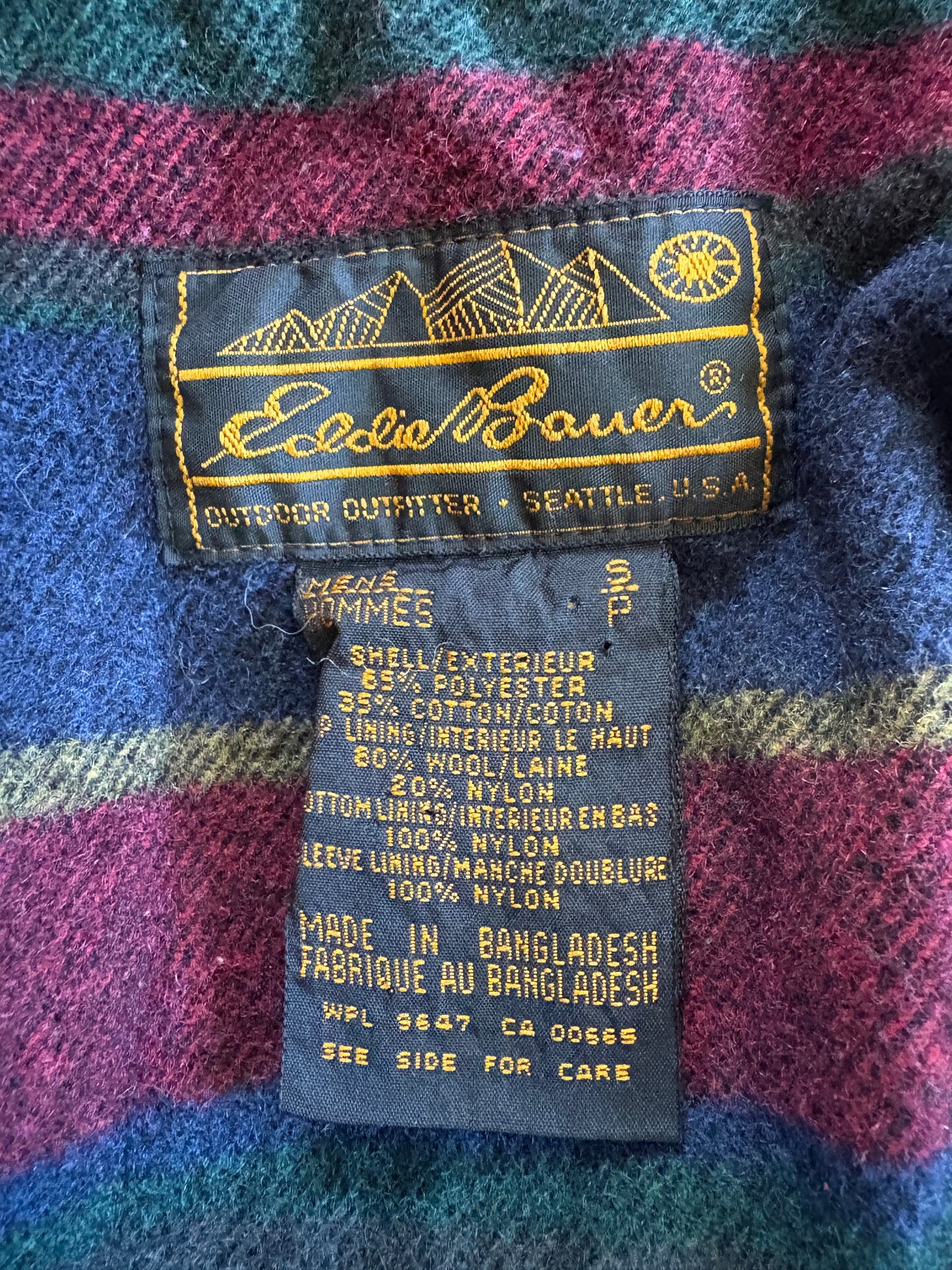 Vintage 90s Eddie Bauer Wool Lined Mountain Parka