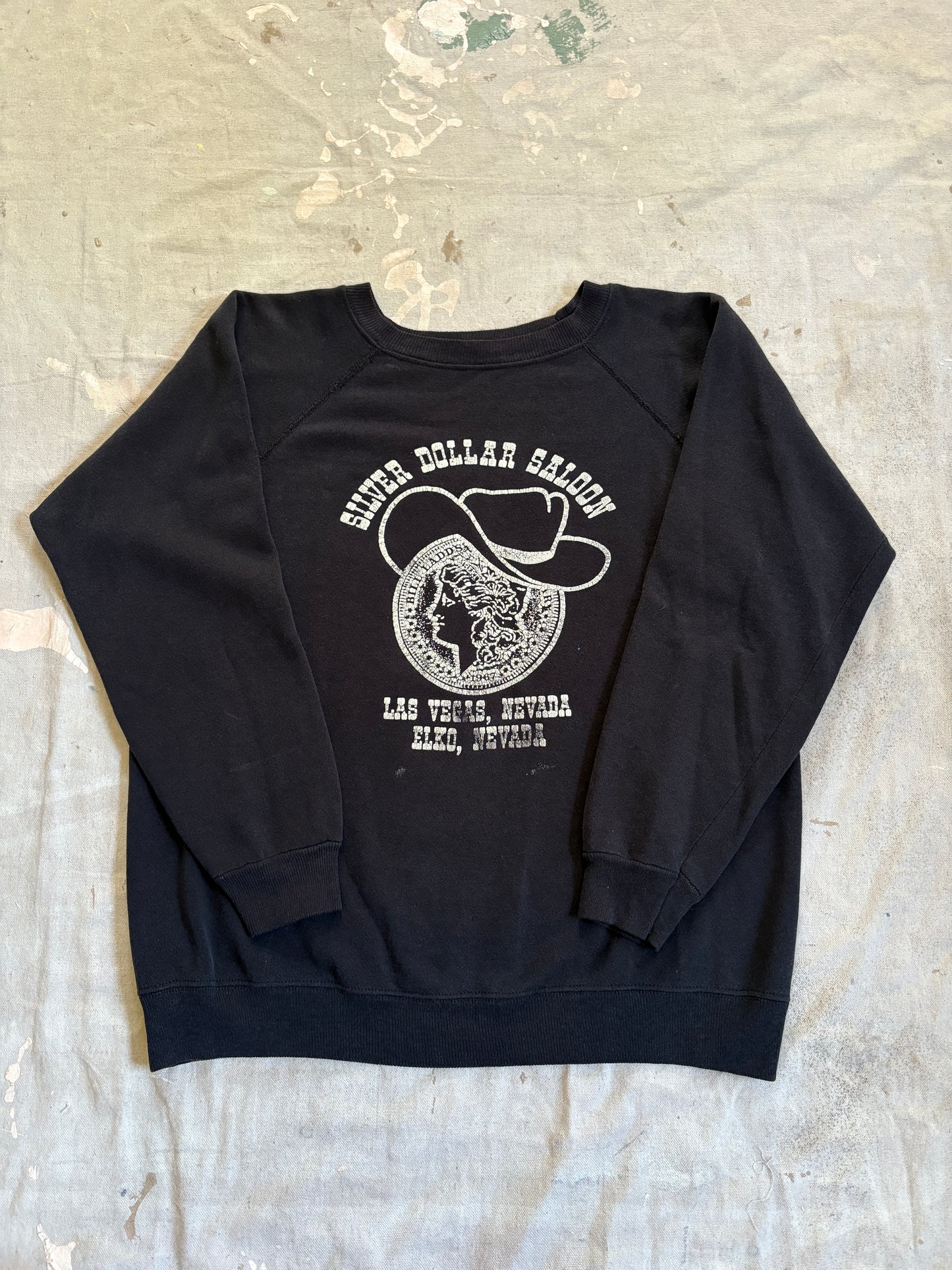 Vintage 80s Silver Dollar Saloon Sweatshirt