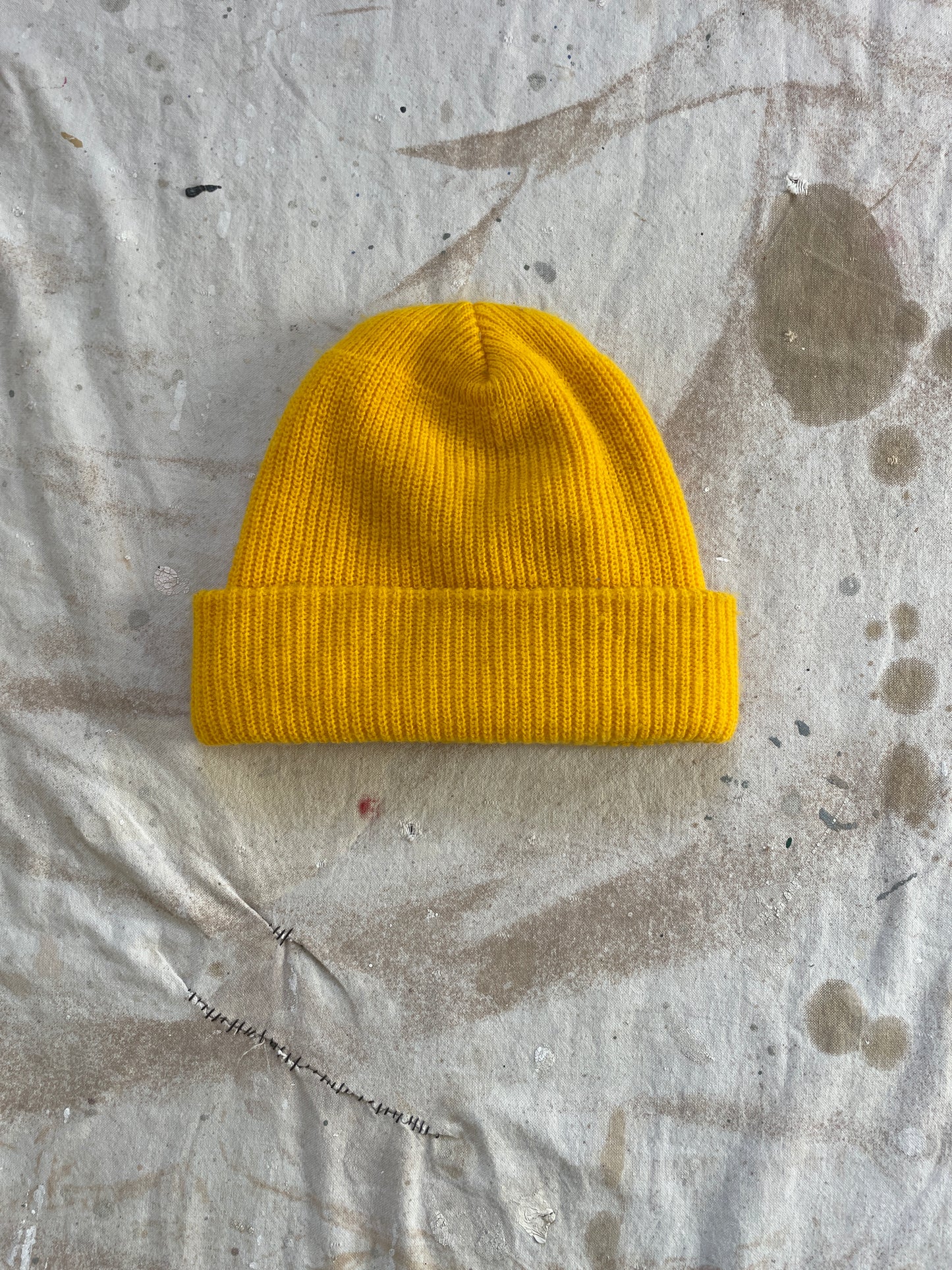 80s Wigwam Yellow Watch Cap