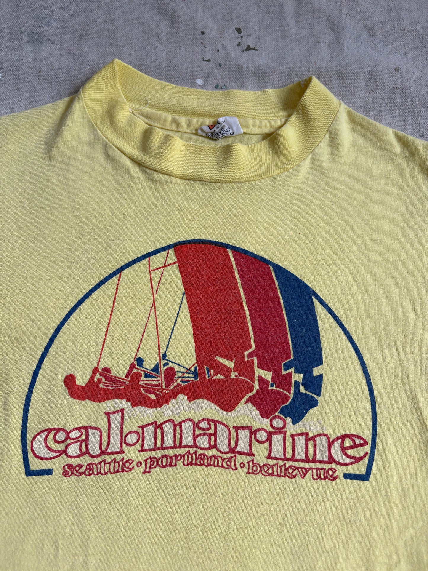 Vintage 80s Cal Marine Seattle, Portland, Bellevue Tee
