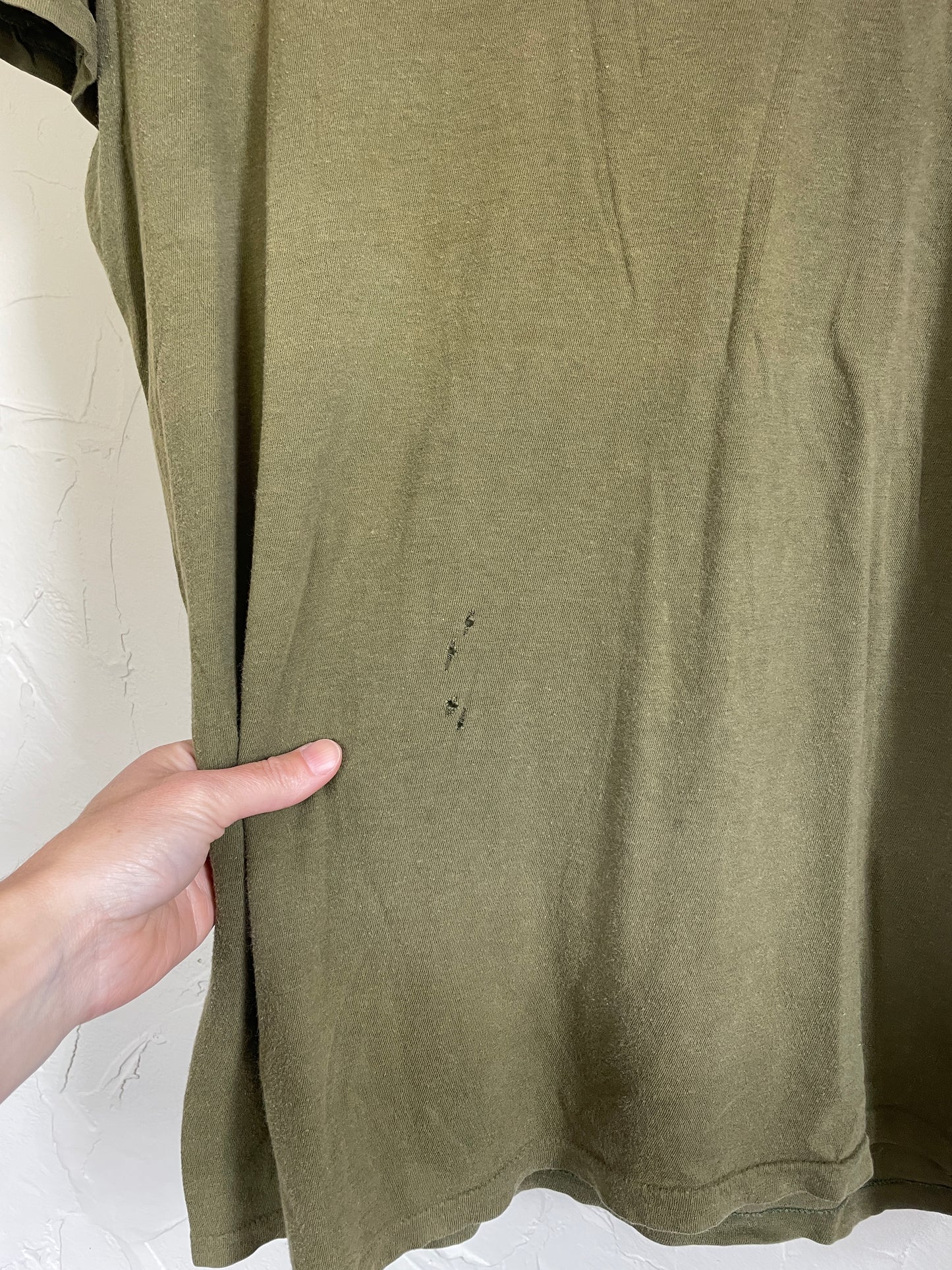 70s Blank Army Green Tee