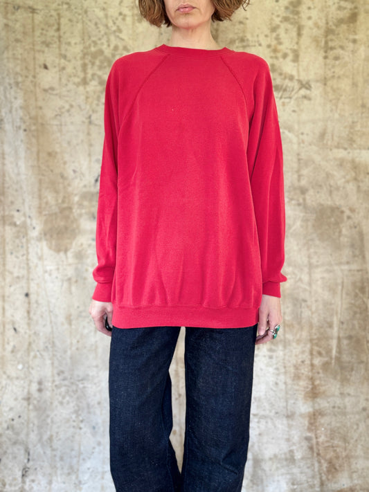 80s Blank Red Sweatshirt