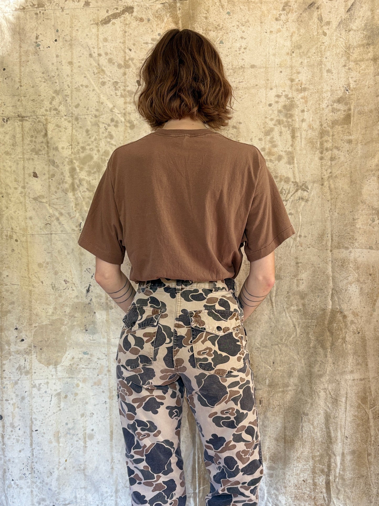 Vintage 90s Blank Brown Tee