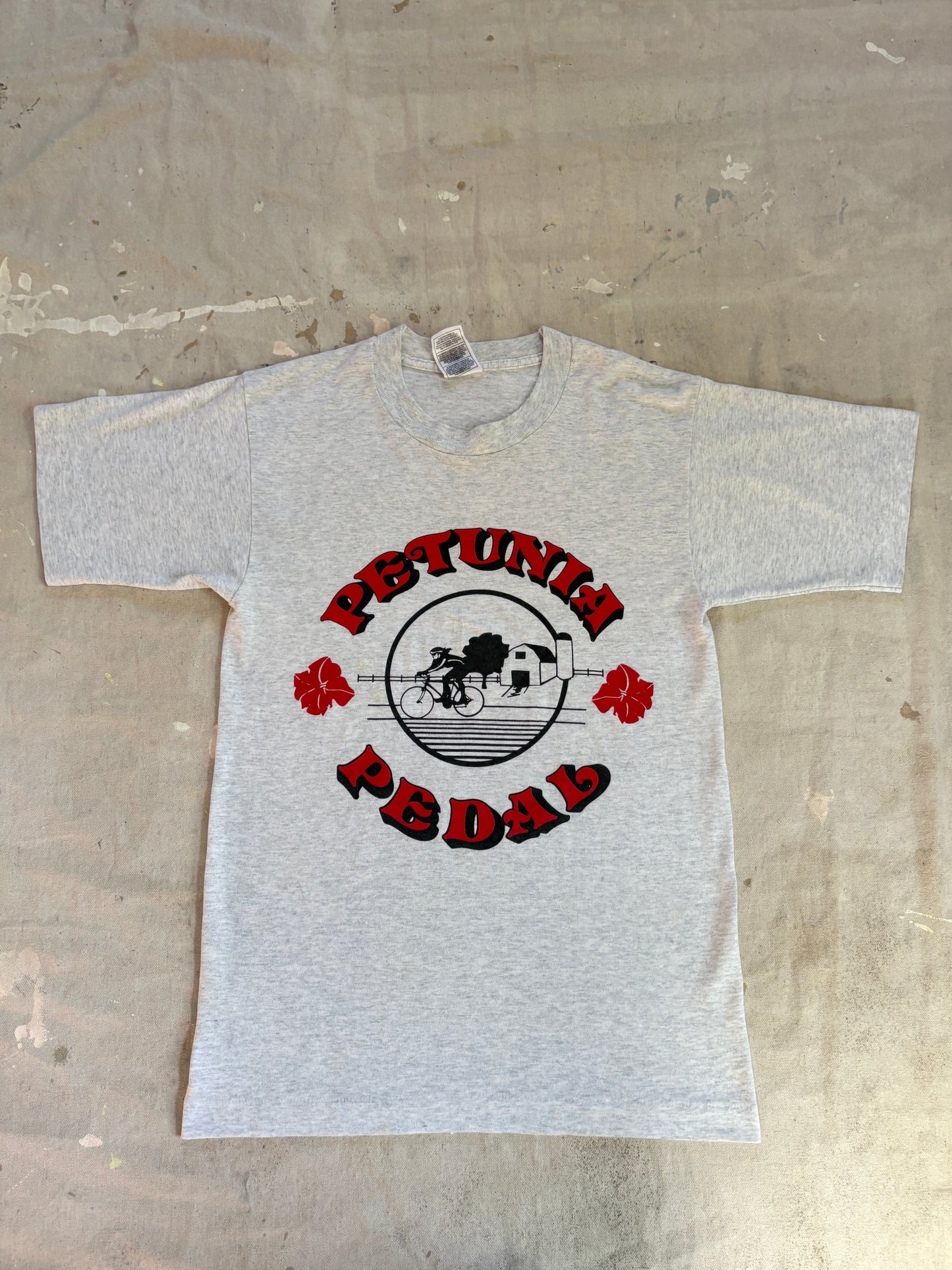 Vintage 90s Petunia Pedal Bicycling Tee
