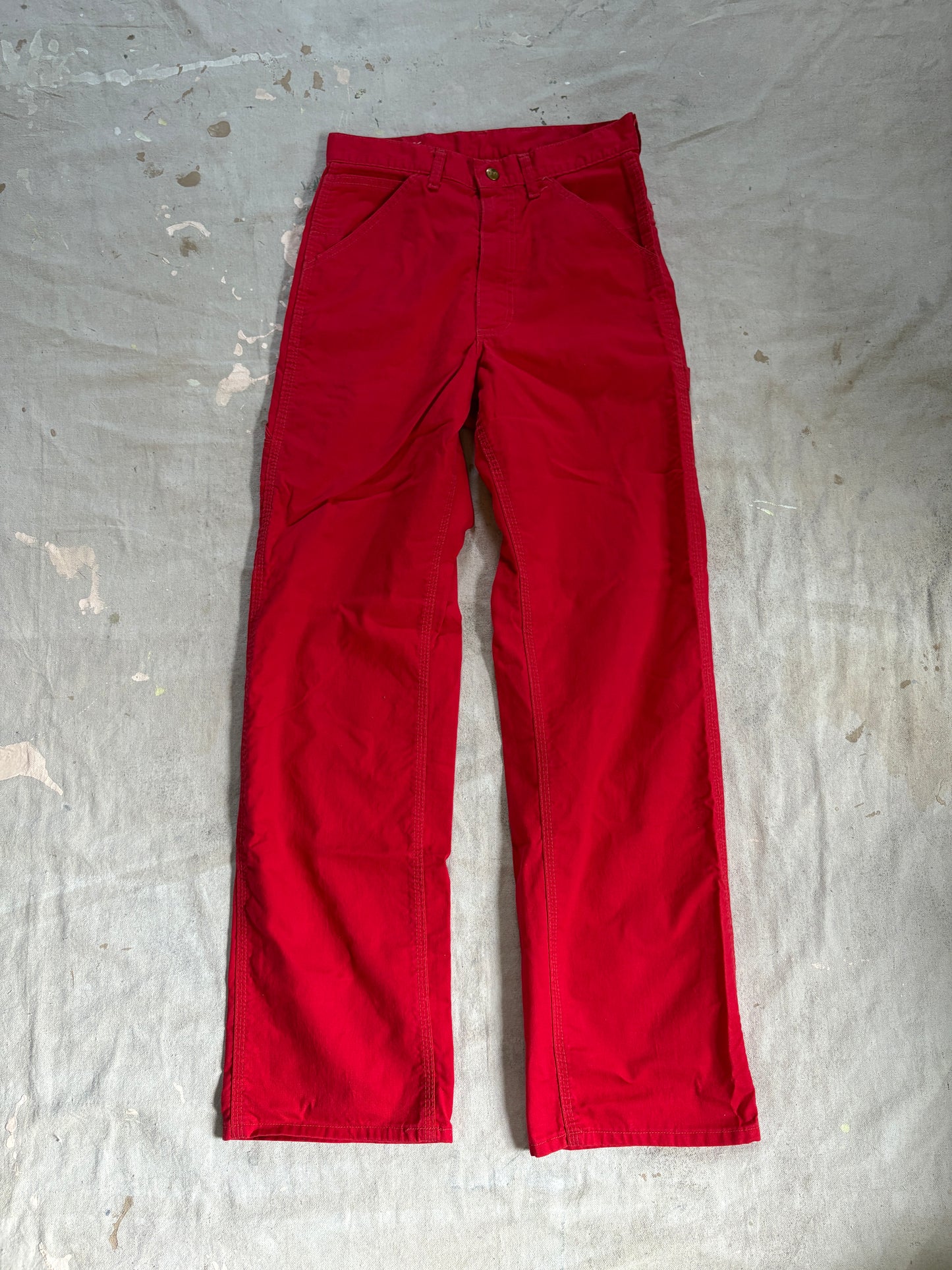 70s Red Lee Carpenter Painter Pants