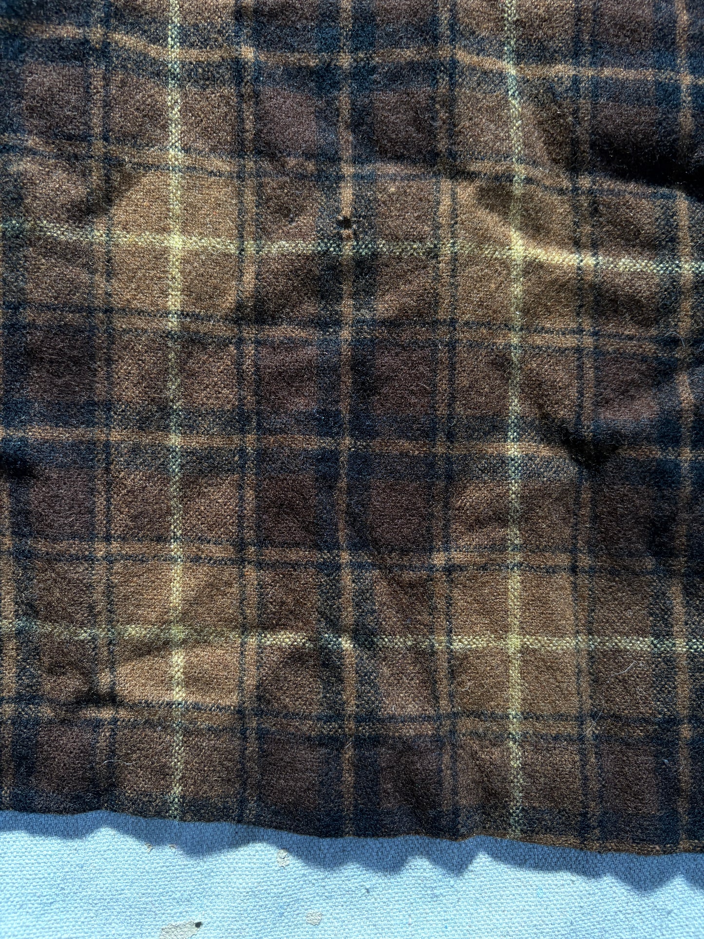 60s/70s Pendleton Brown Plaid Robe
