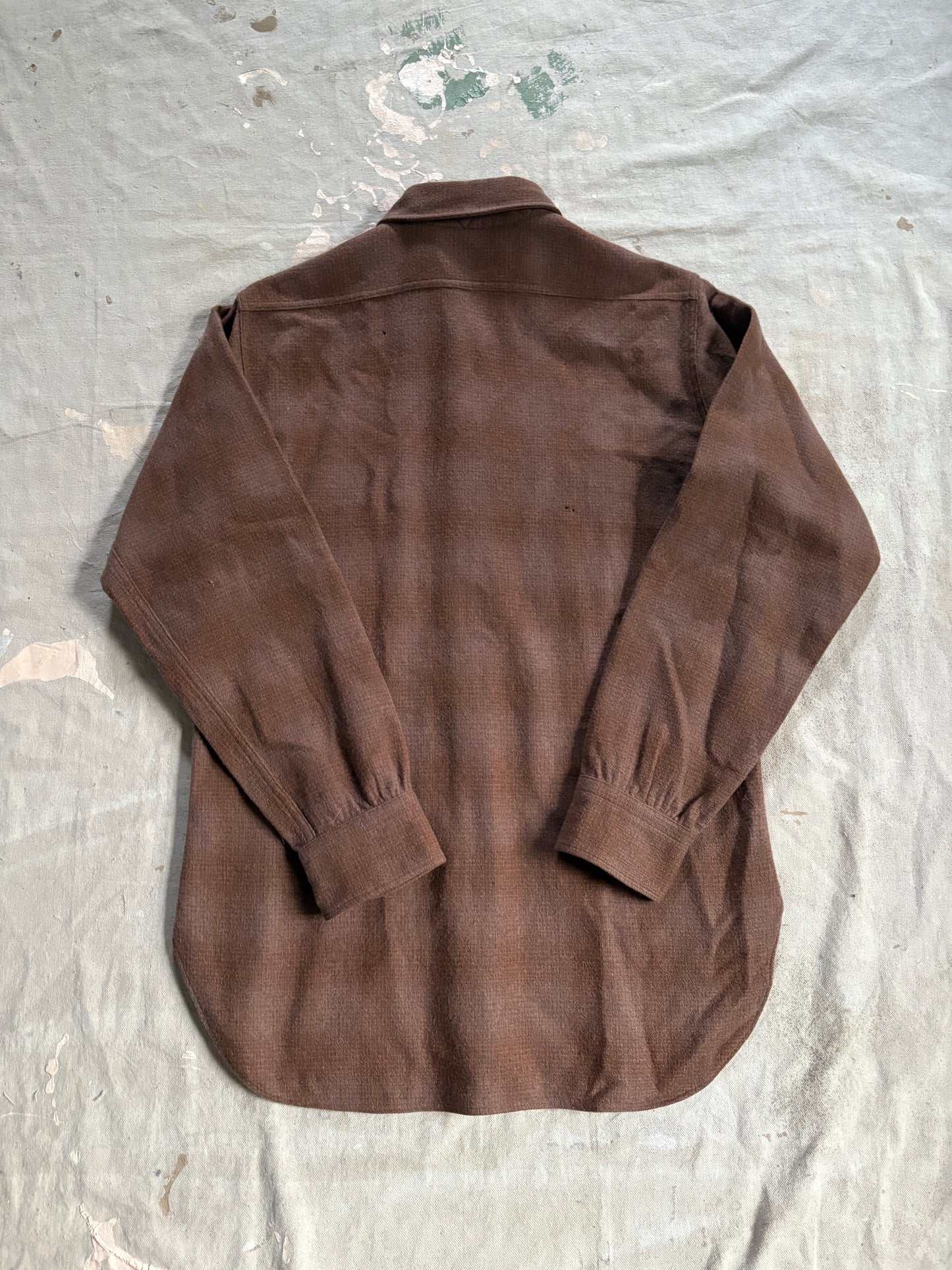 60s Brown Plaid Pendleton Shirt
