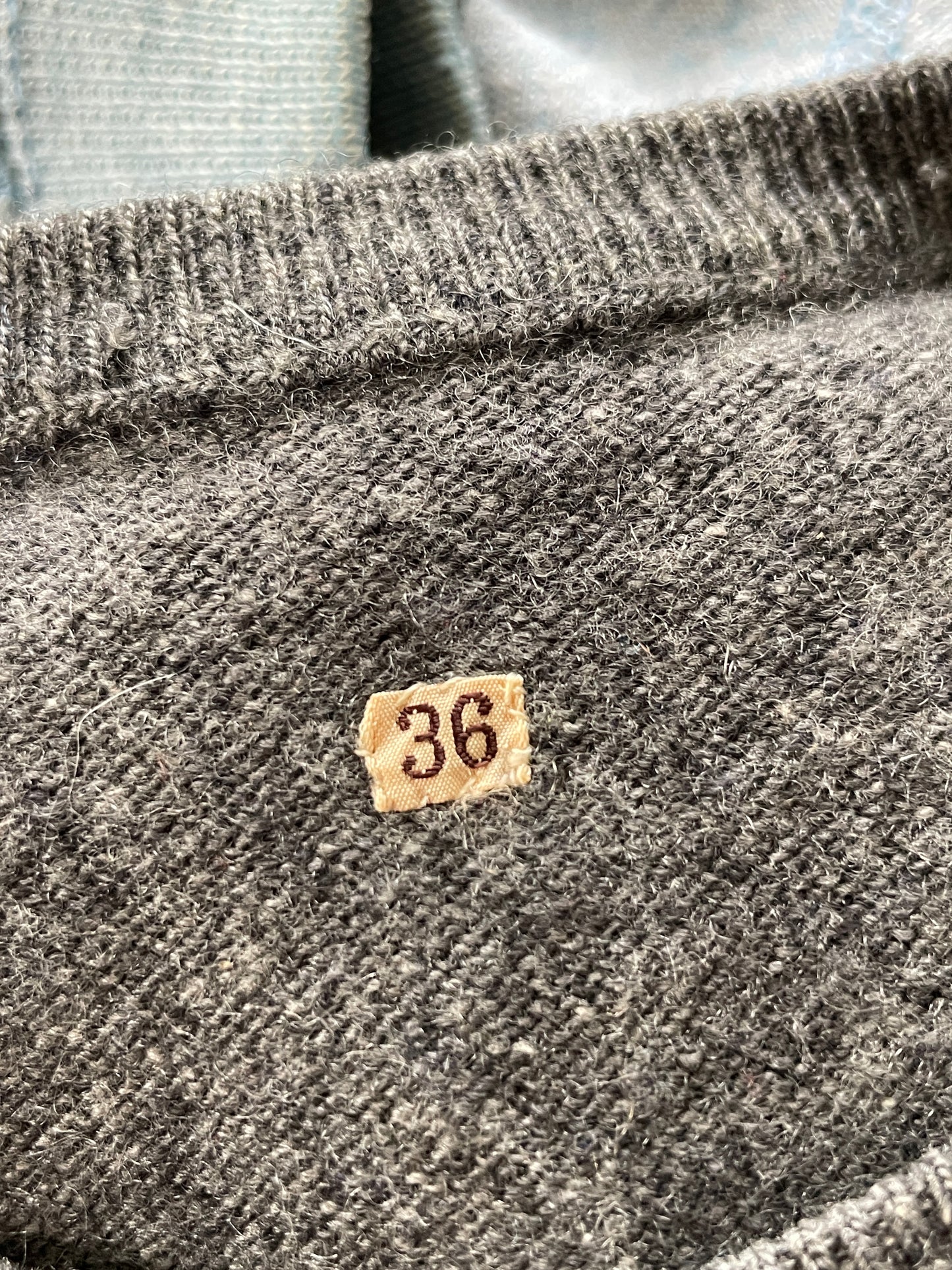 50s Grey Short Sleeve Knit