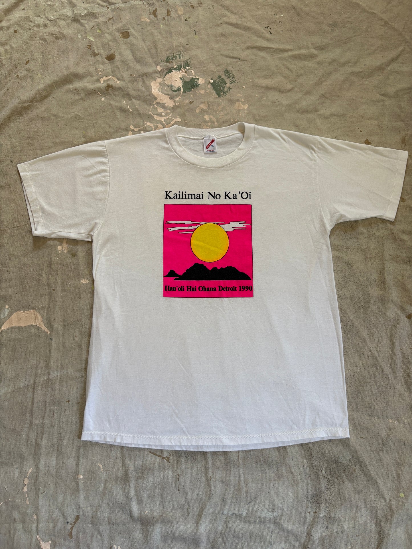 Vintage 80s/90s Kailimai No Ka'Oi Hau’oli Hui Ohana Detroit Tee