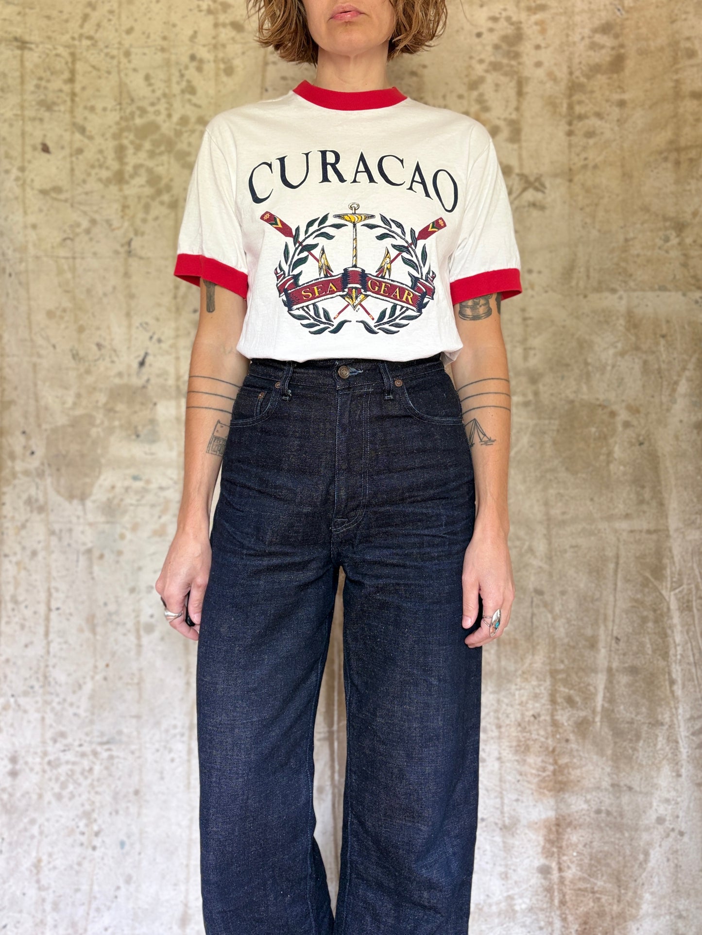 90s Curacao Island Caribbean Sea Tee