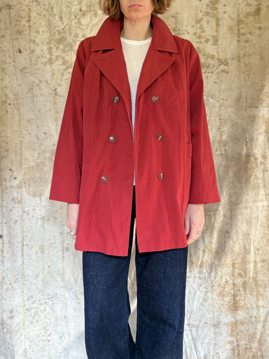 Vintage 70s Lined Brick Peacoat