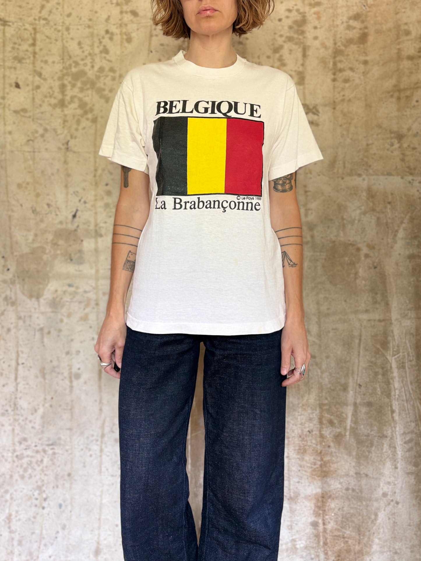80s Belgique La Brabanconne, Belgium National Anthem Tee