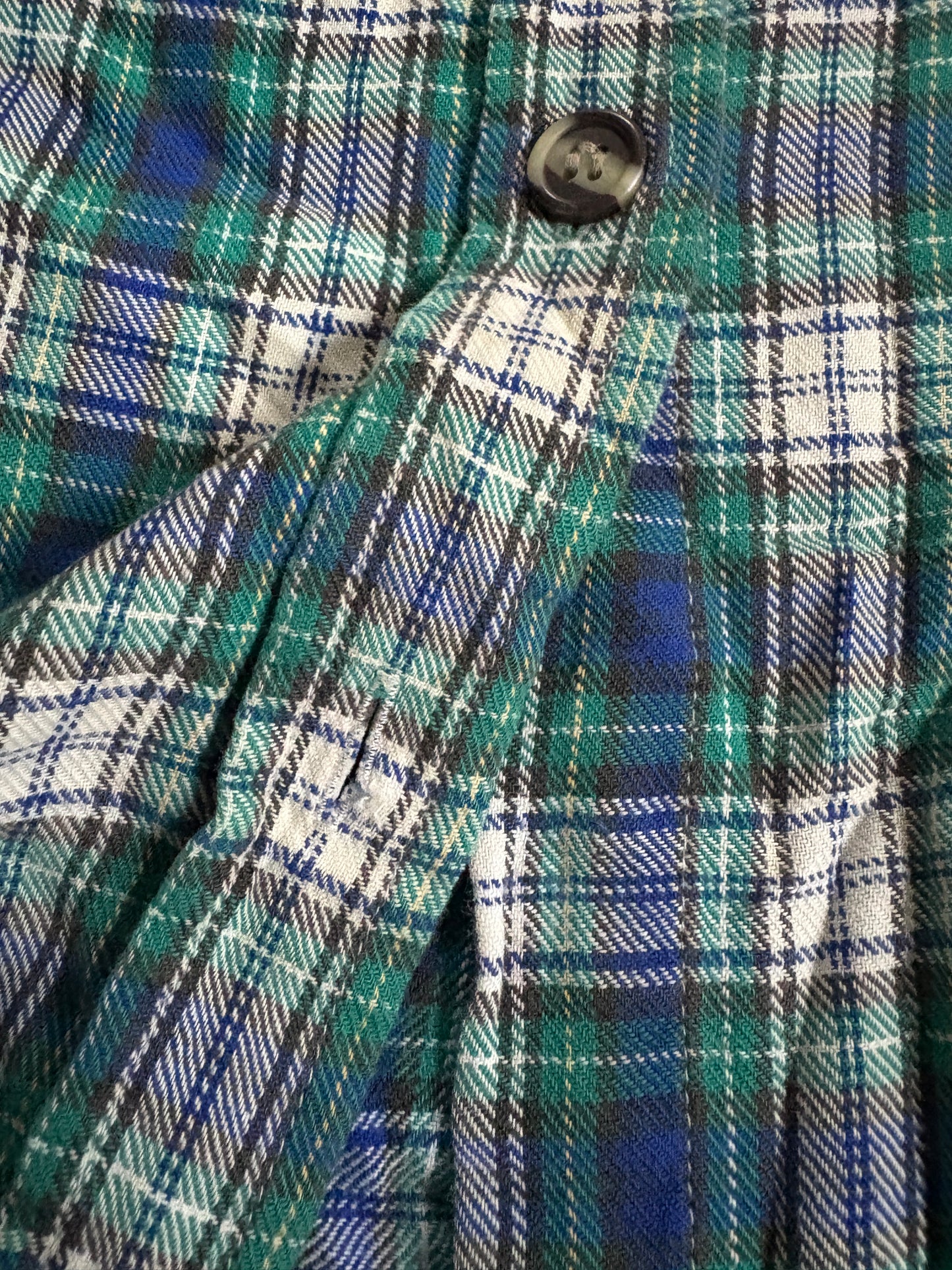 Vintage 90s Plaid Cotton Flannel