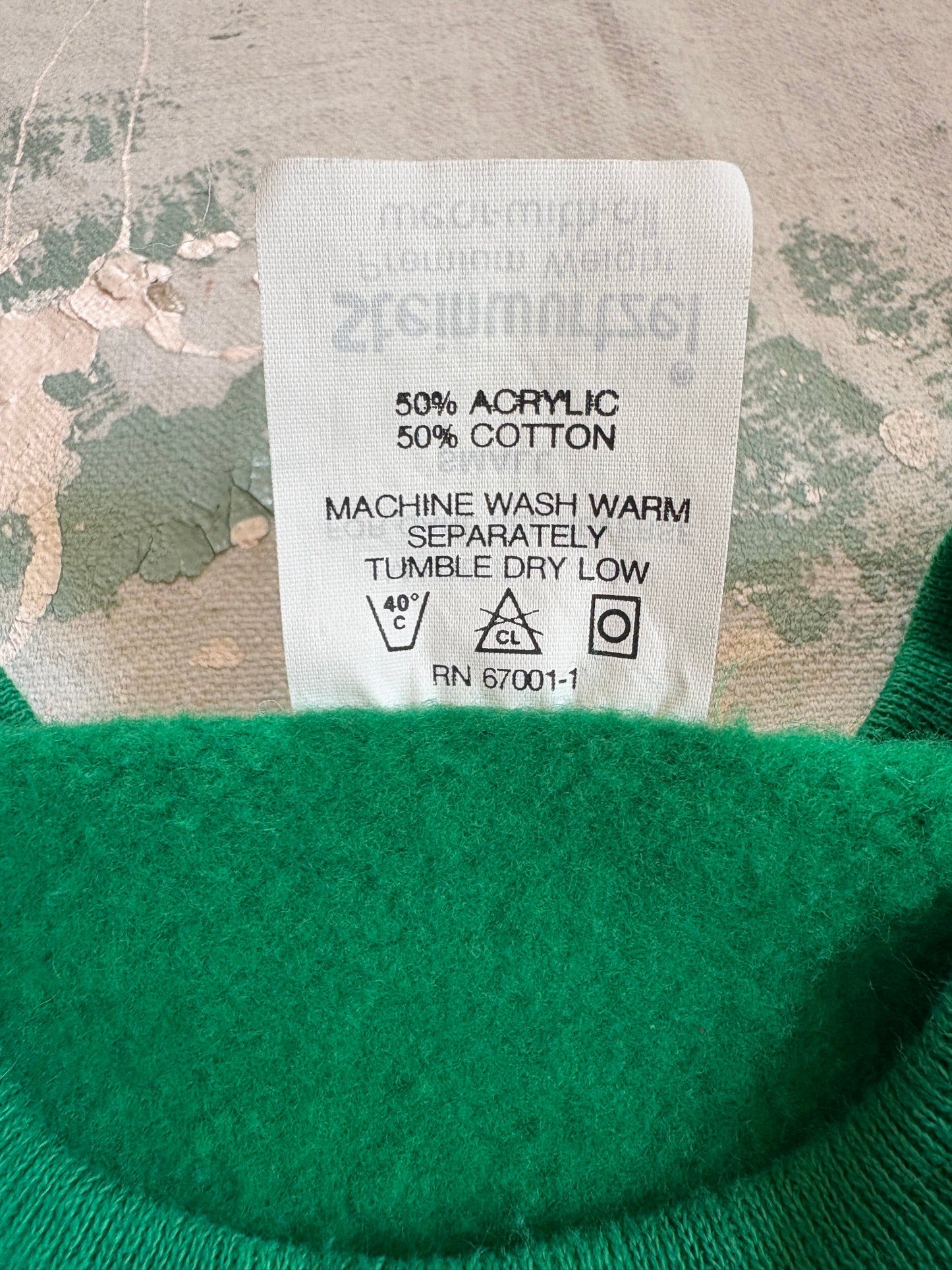 Vintage 80s Blank Green Sweatshirt