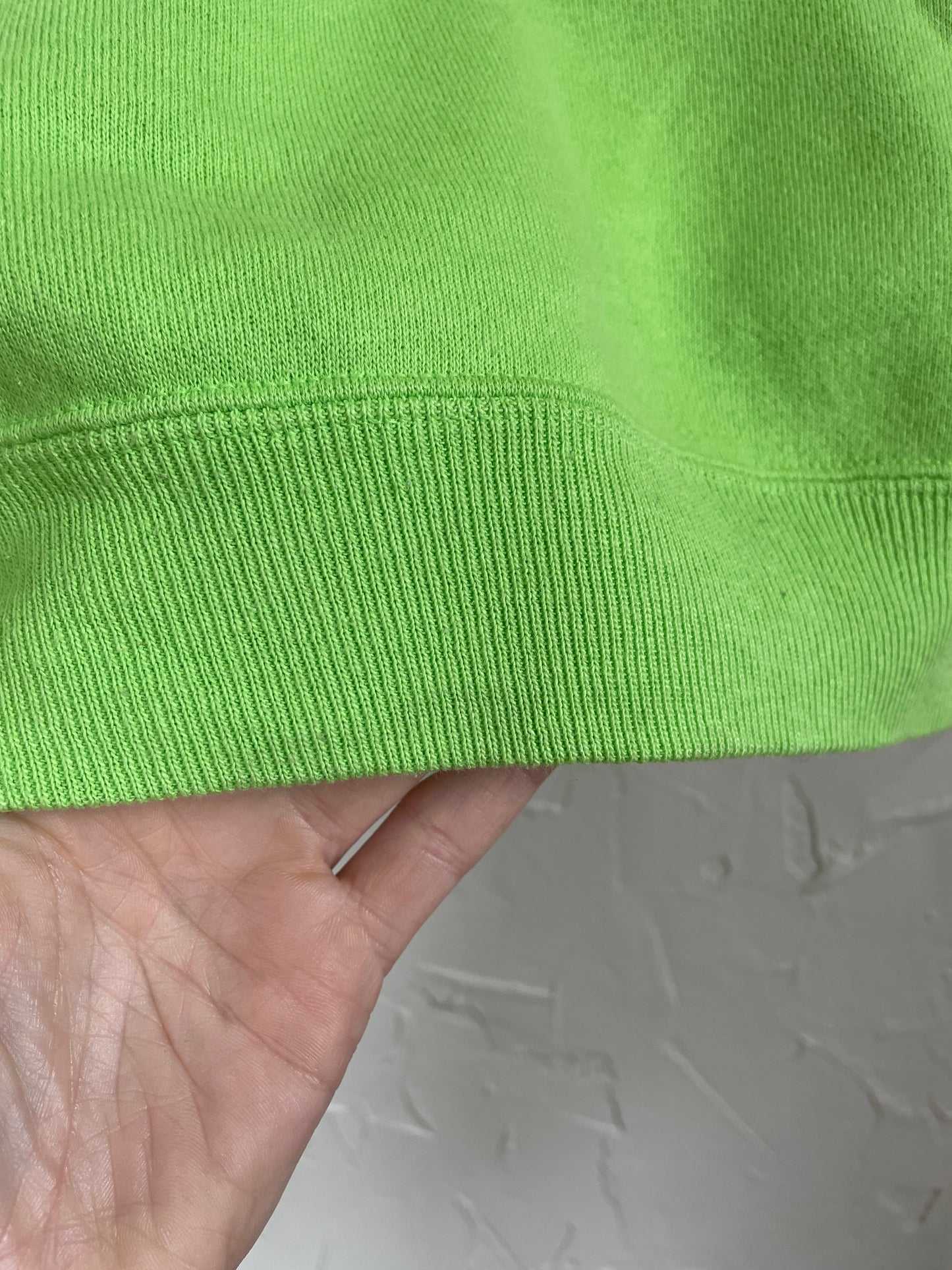 80s Blank Bright Green Sweatshirt