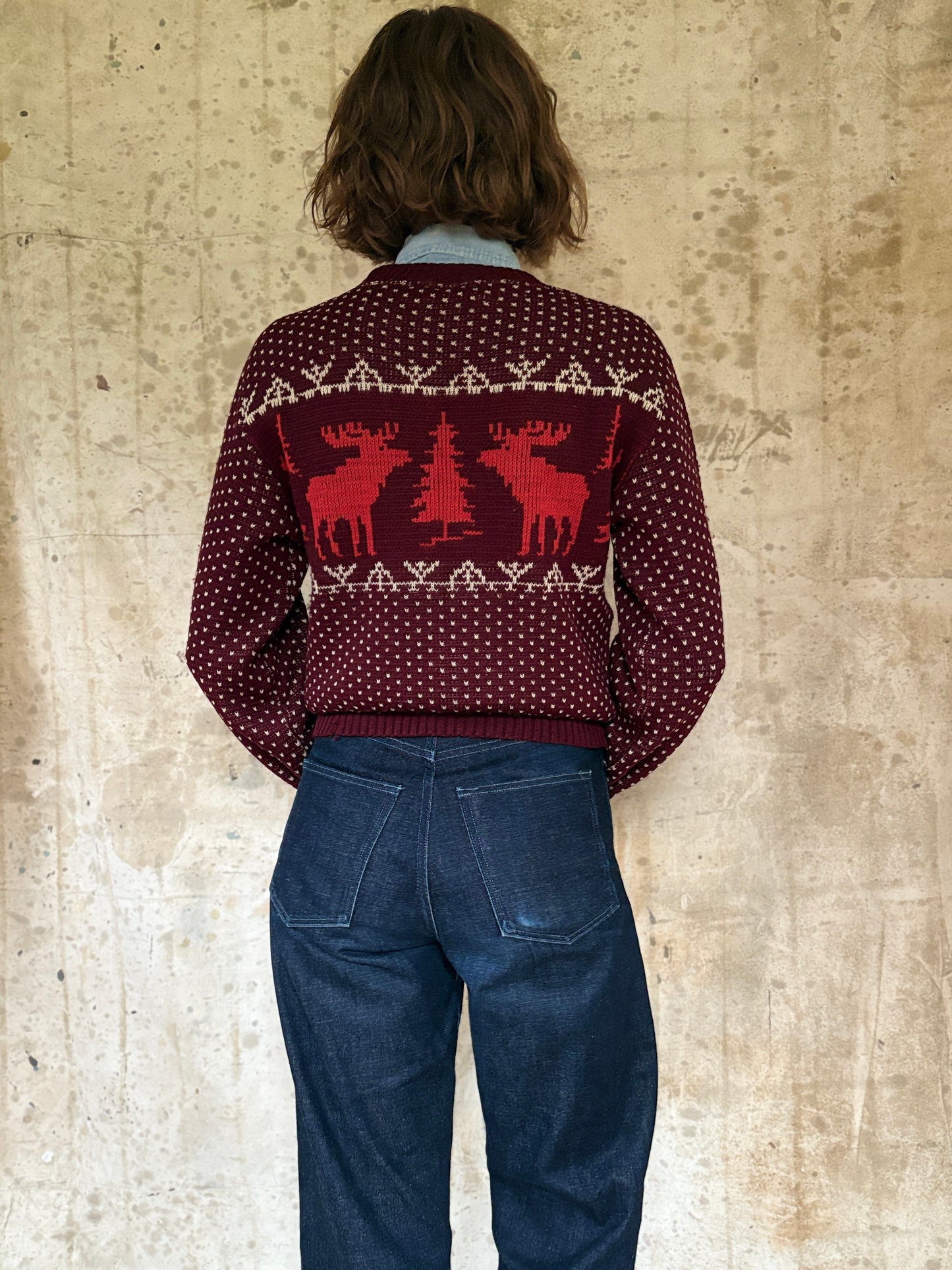 Vintage 50s Jersild Reindeer Holiday Sweater