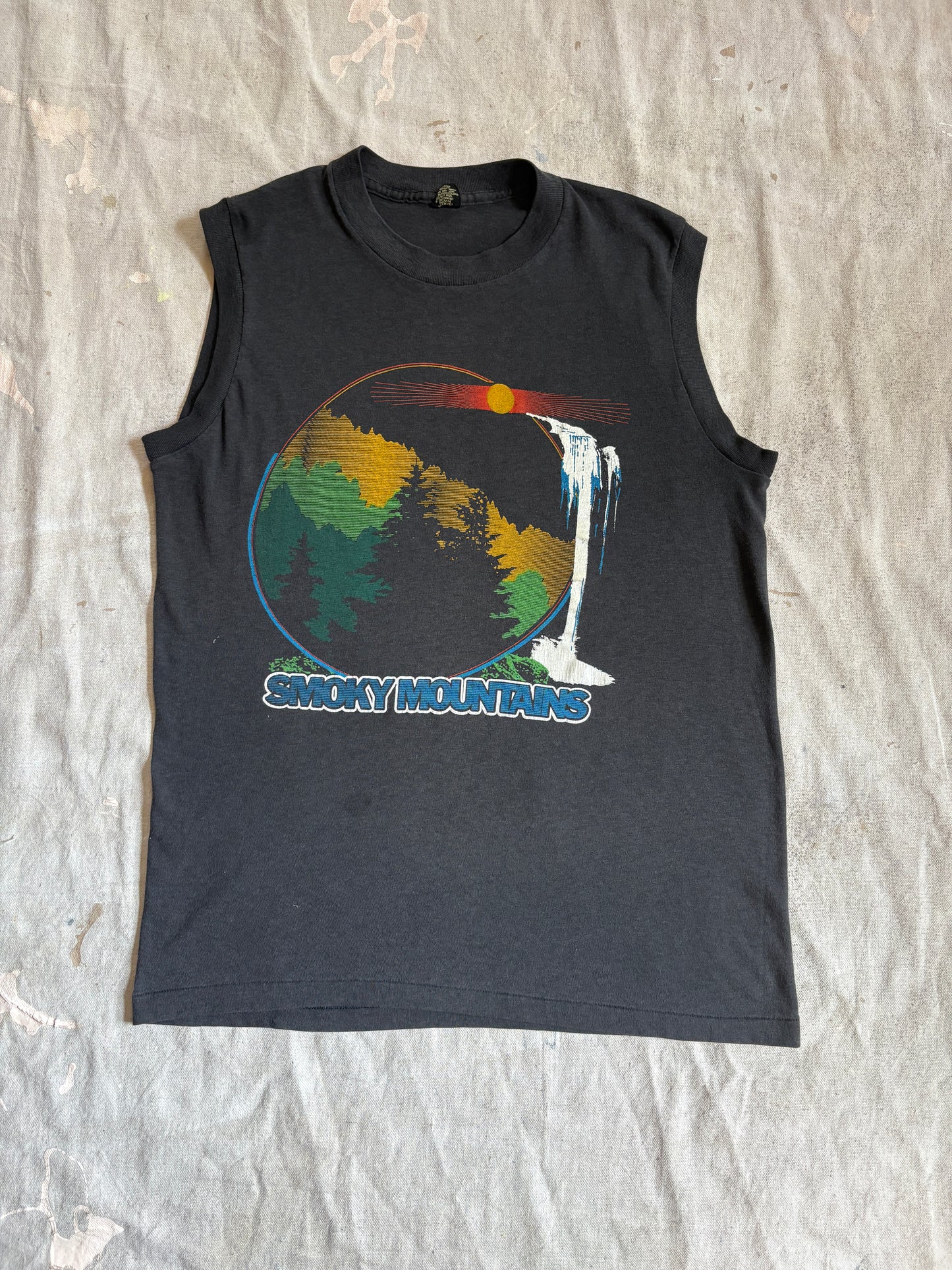 Vintage 80s Smoky Mountains Muscle Tee