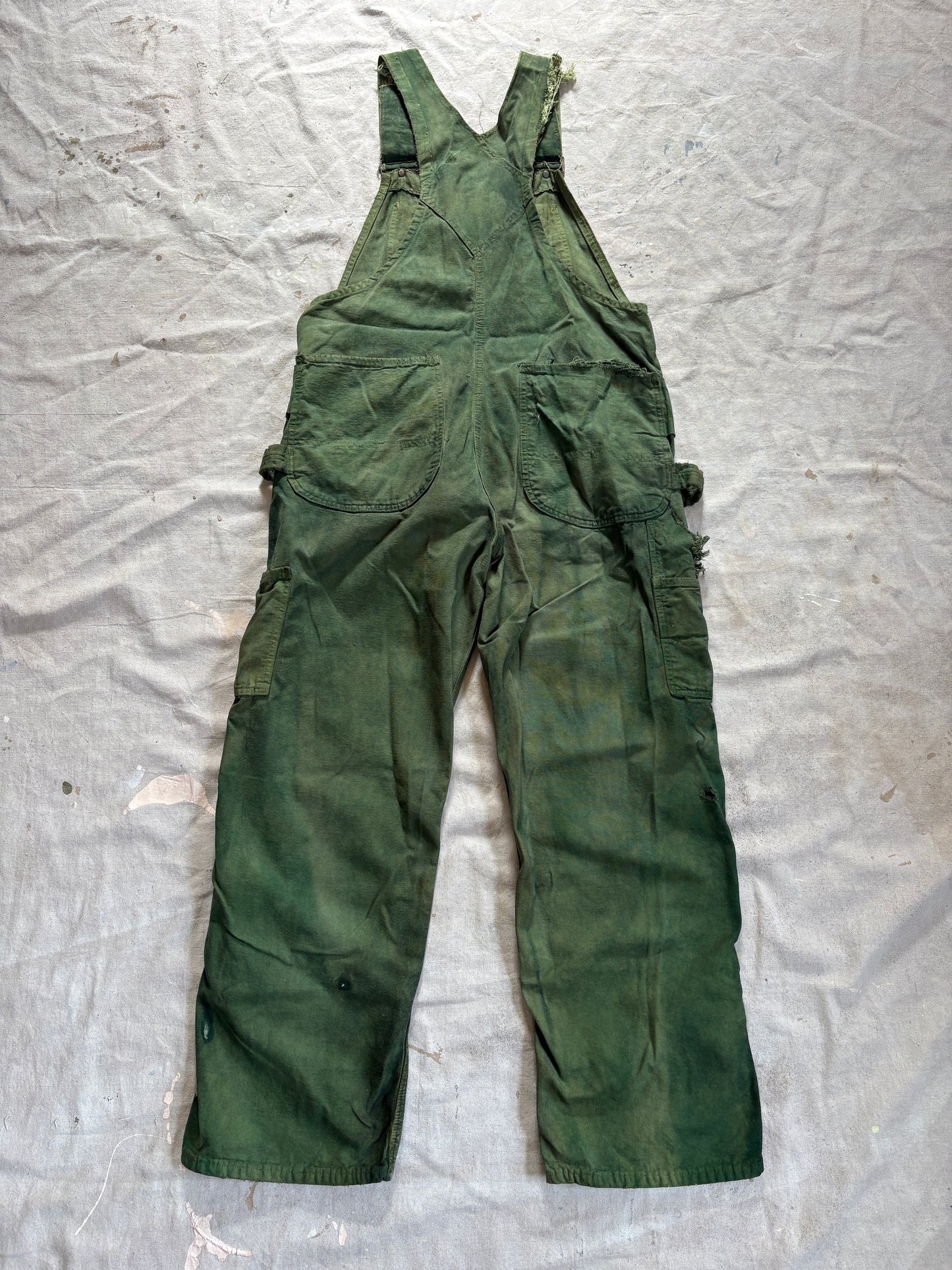 Vintage 70s Green Apron Front Big Mac Overalls