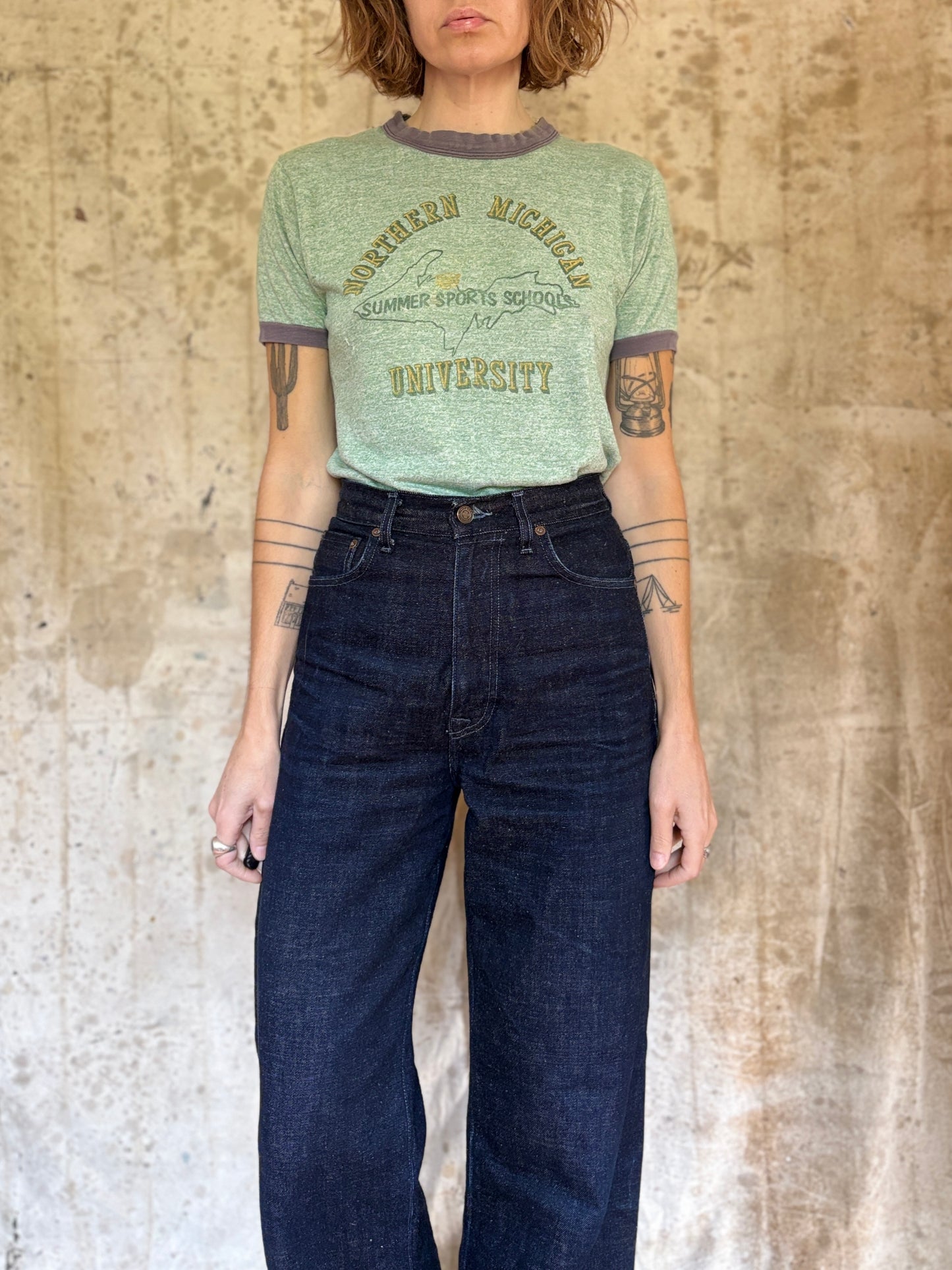 80s Northern Michigan University Ringer Tee