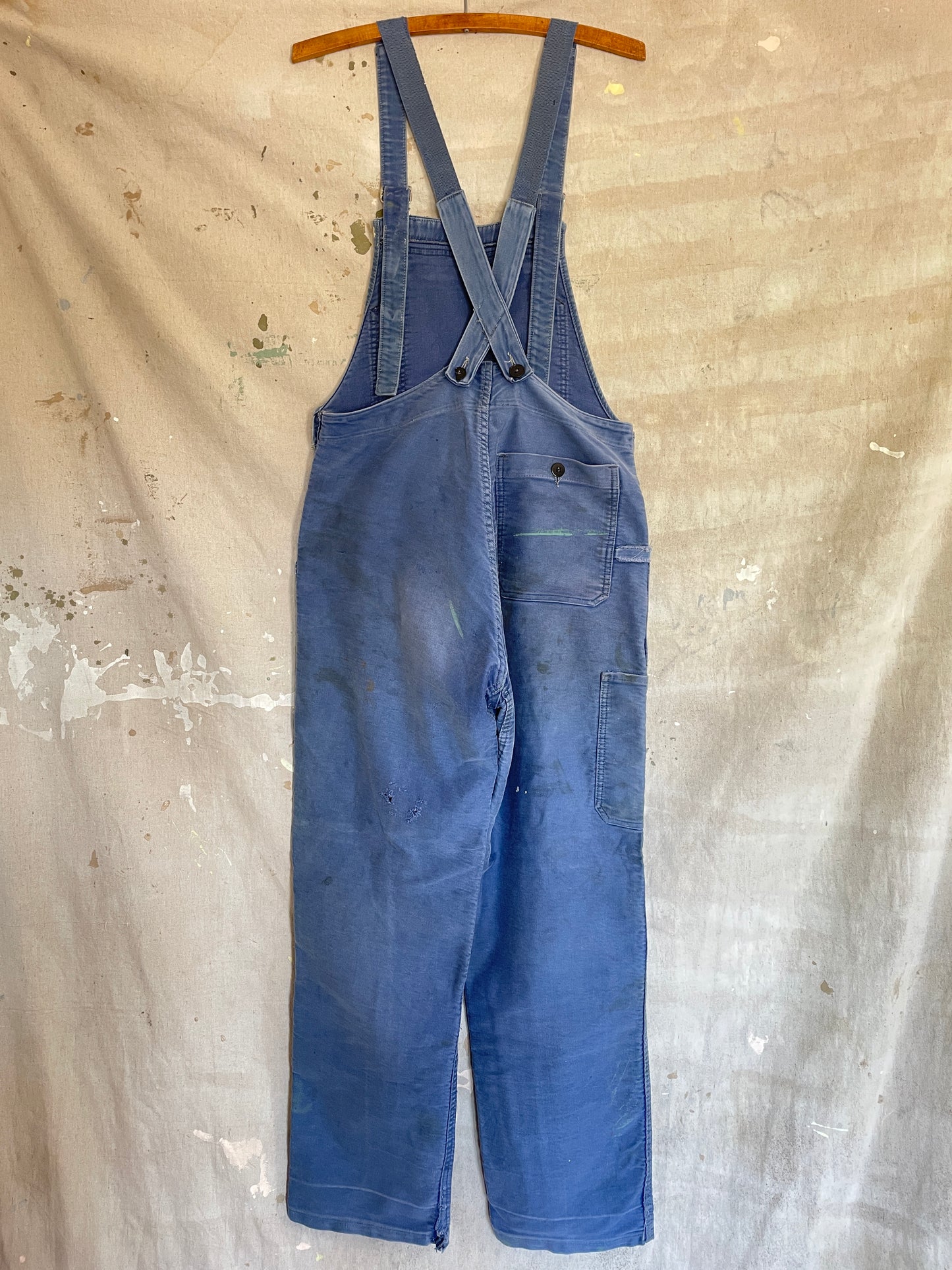 60s French Moleskin Overalls