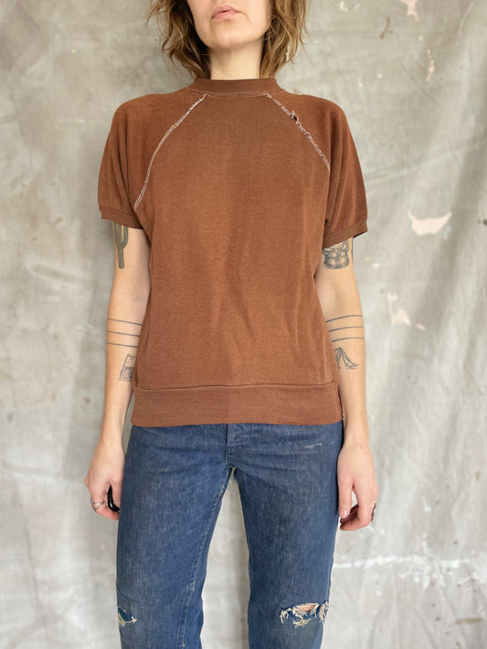 70s Blank Chocolate Brown Sweatshirt