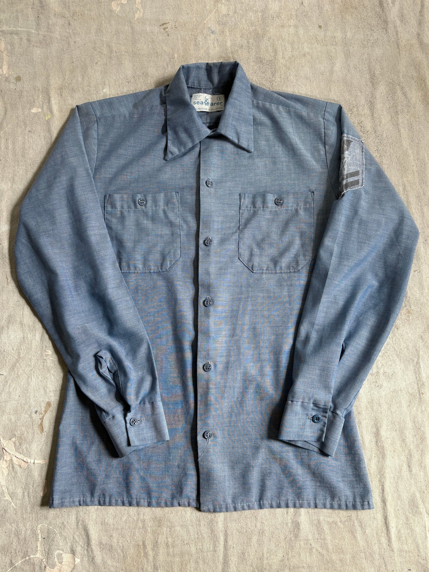 Vintage 70s Seafarer USN Chambray Shirt