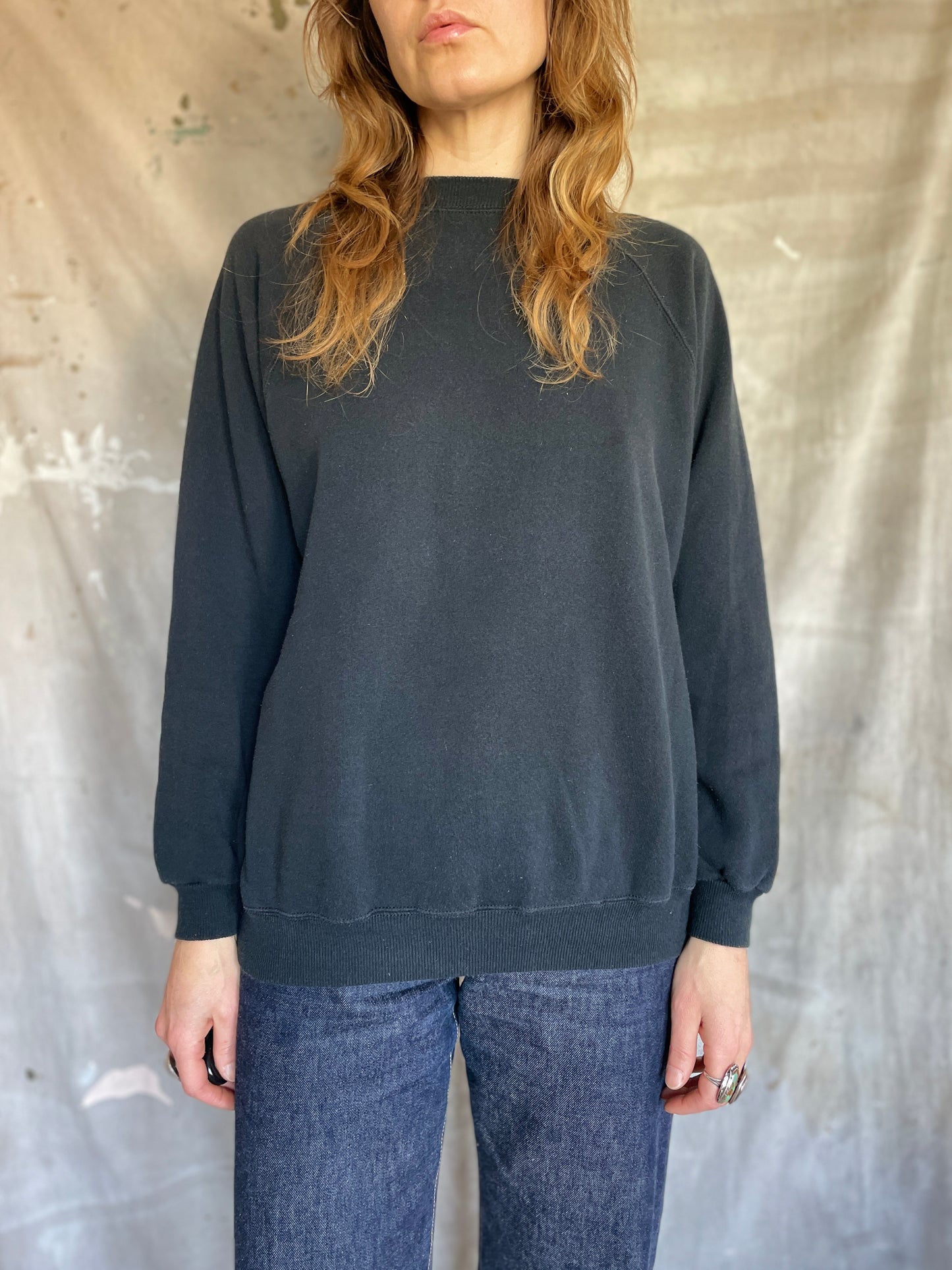 90s Blank Black Sweatshirt