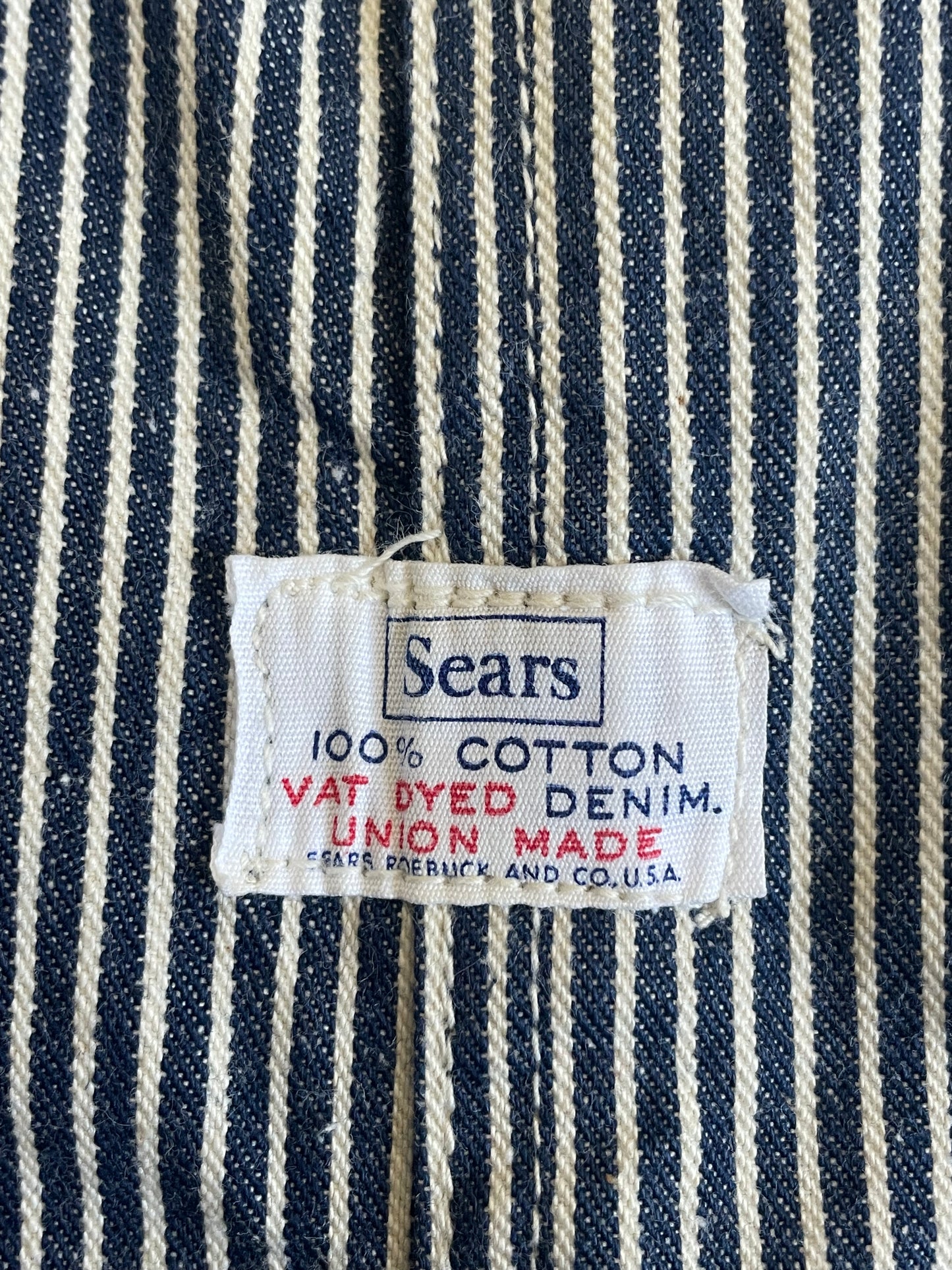 50s Sears Hickory Stripe Overalls