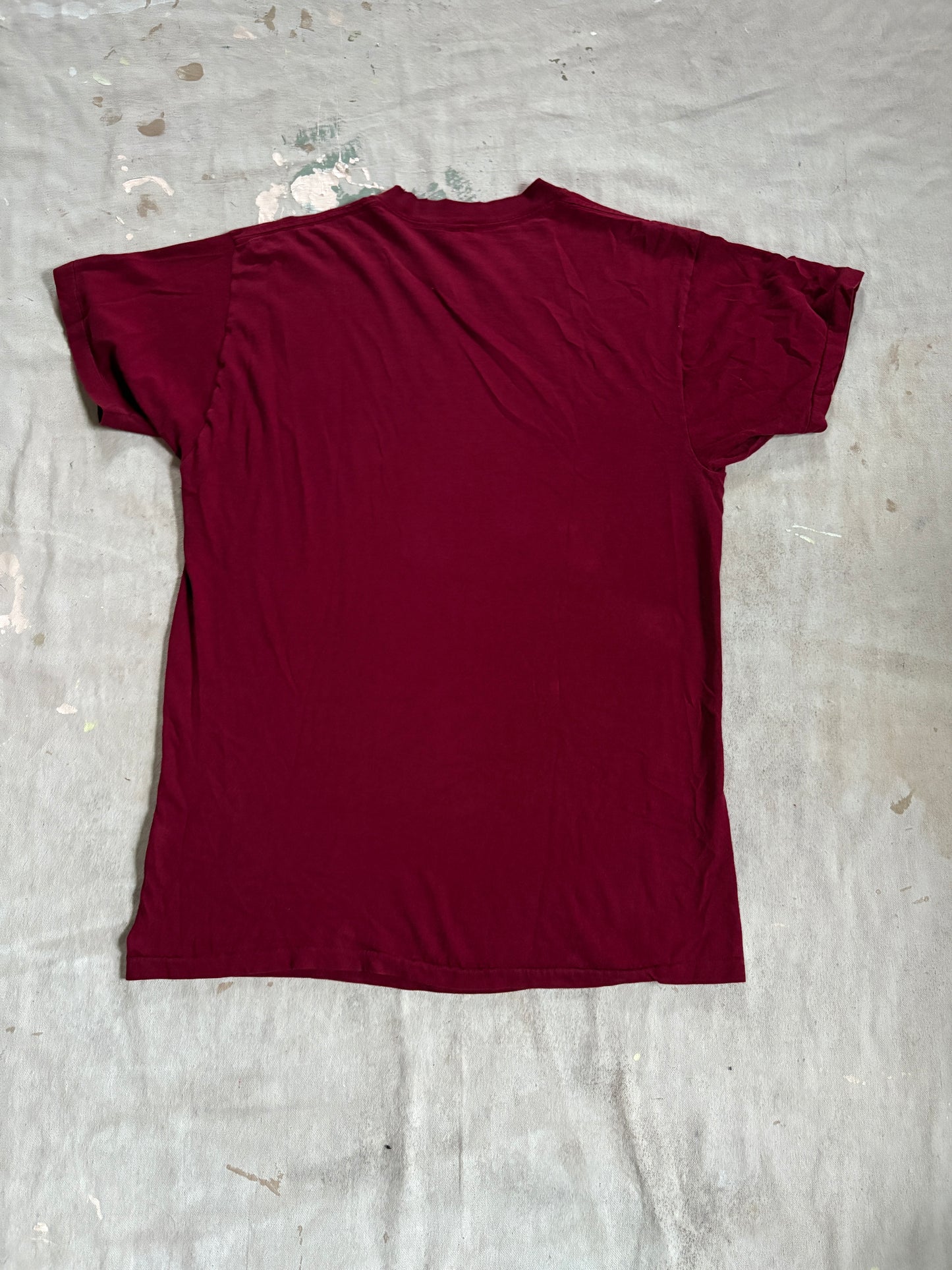 80s Blank Maroon Tee