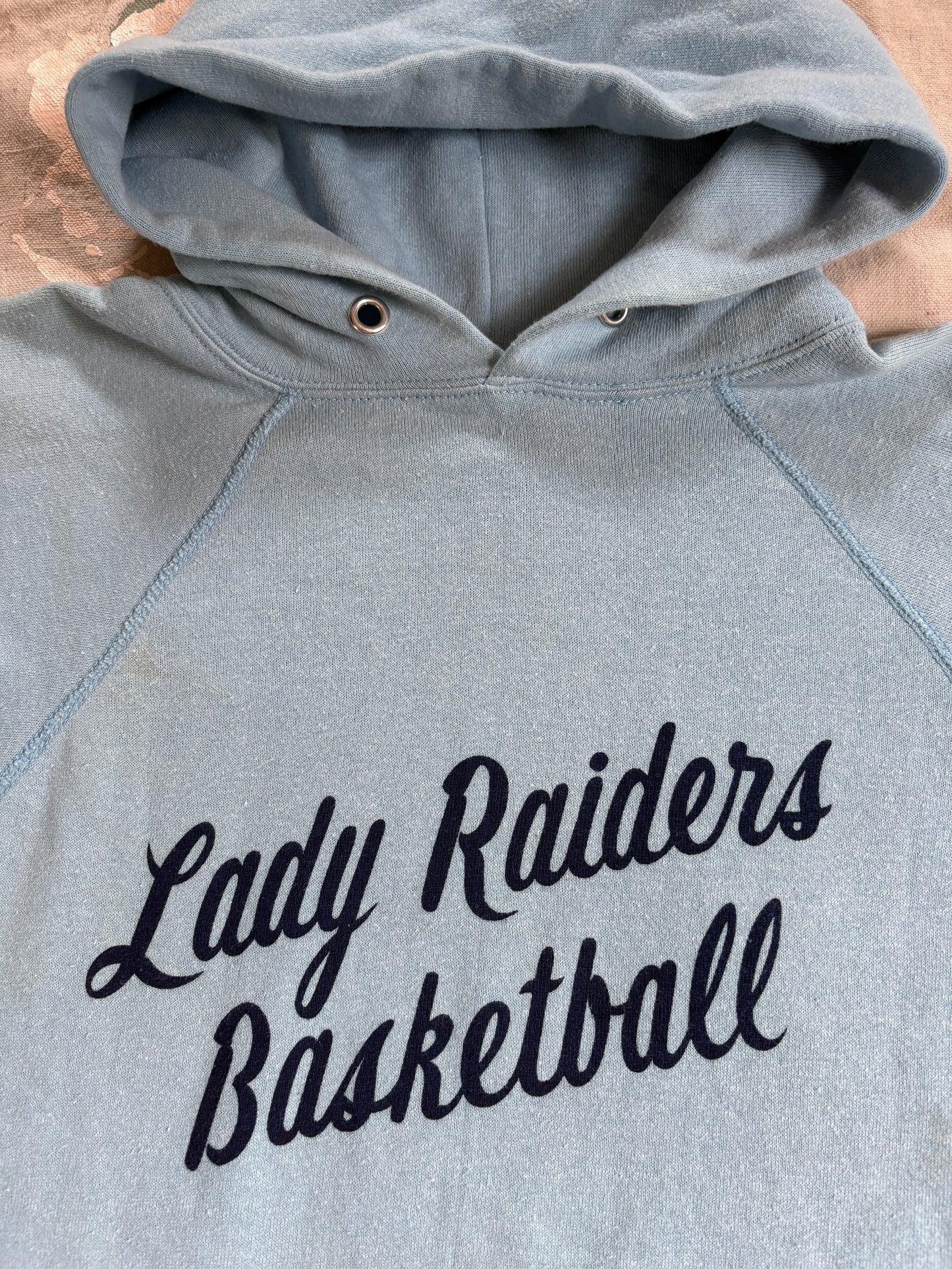 80s Champion Lady Raiders Basketball Hoodie Sweatshirt