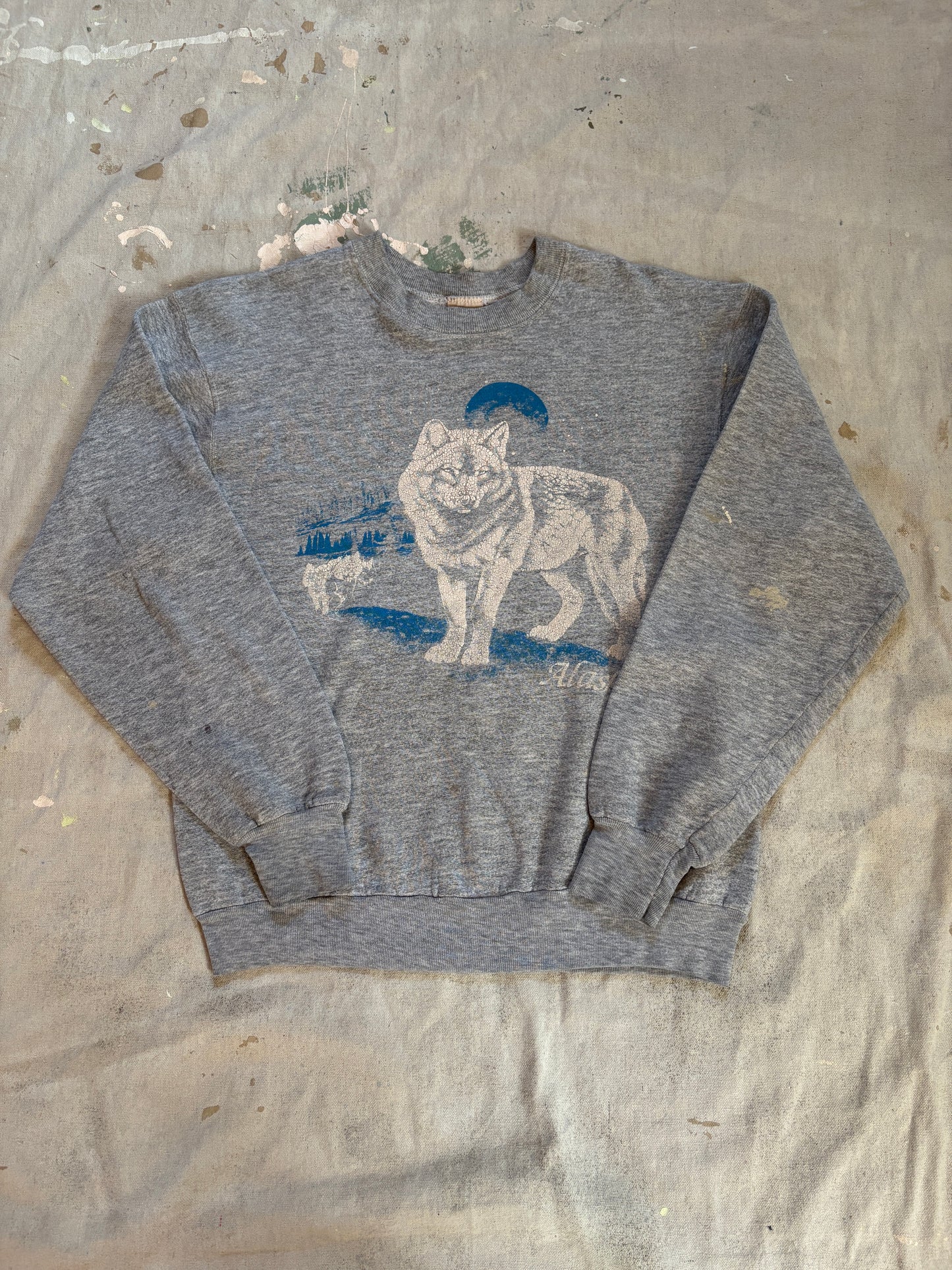 80s/90s Alaska Wolf Sweatshirt