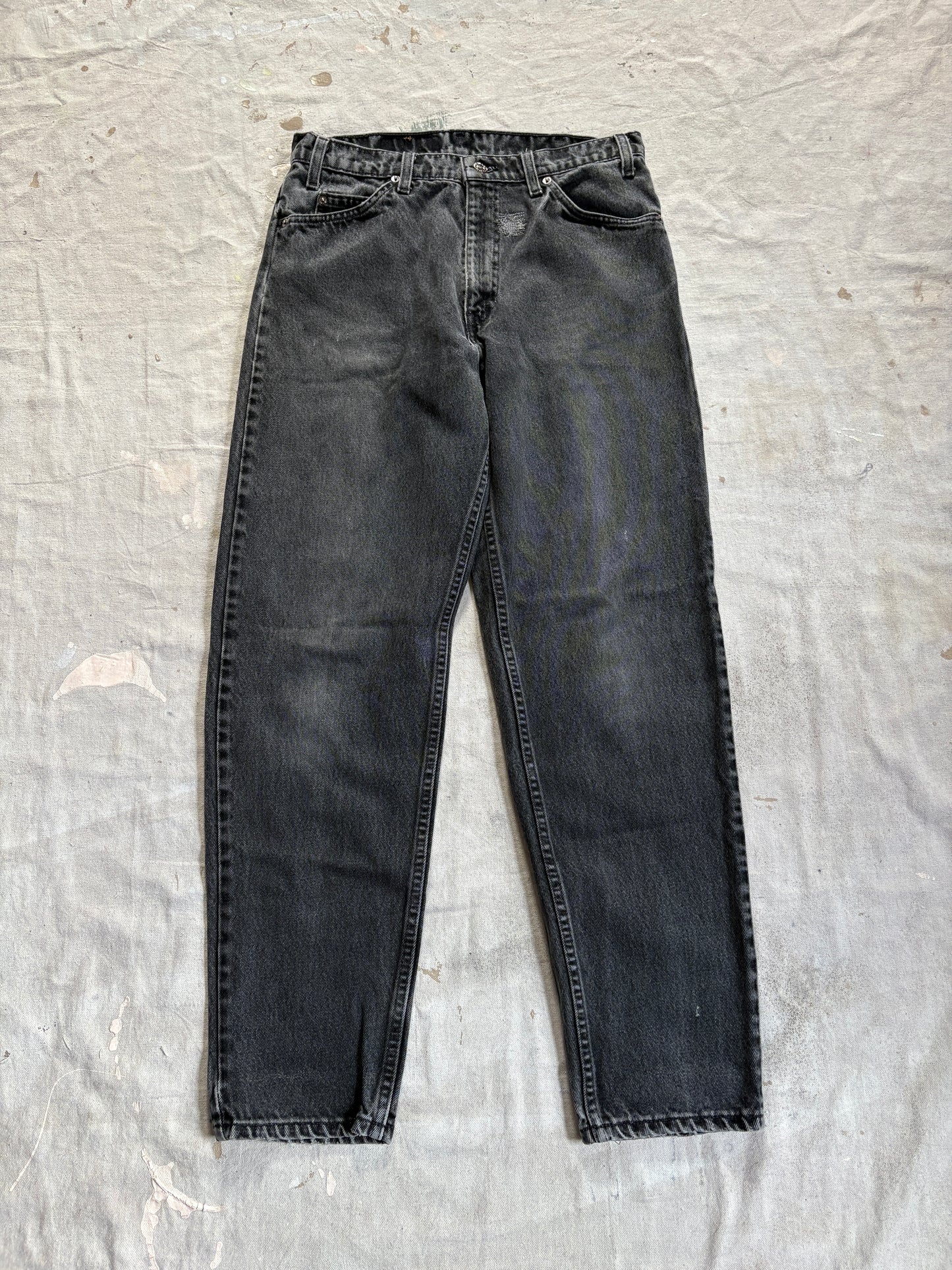 Vintage 90s Faded Black Orange Tab Levi’s 550 Jeans