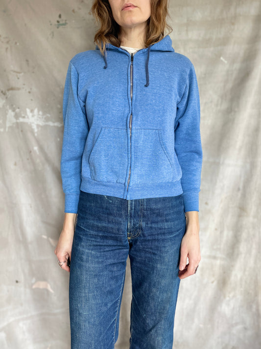 70s Sky Blue Hoodie Sweatshirt