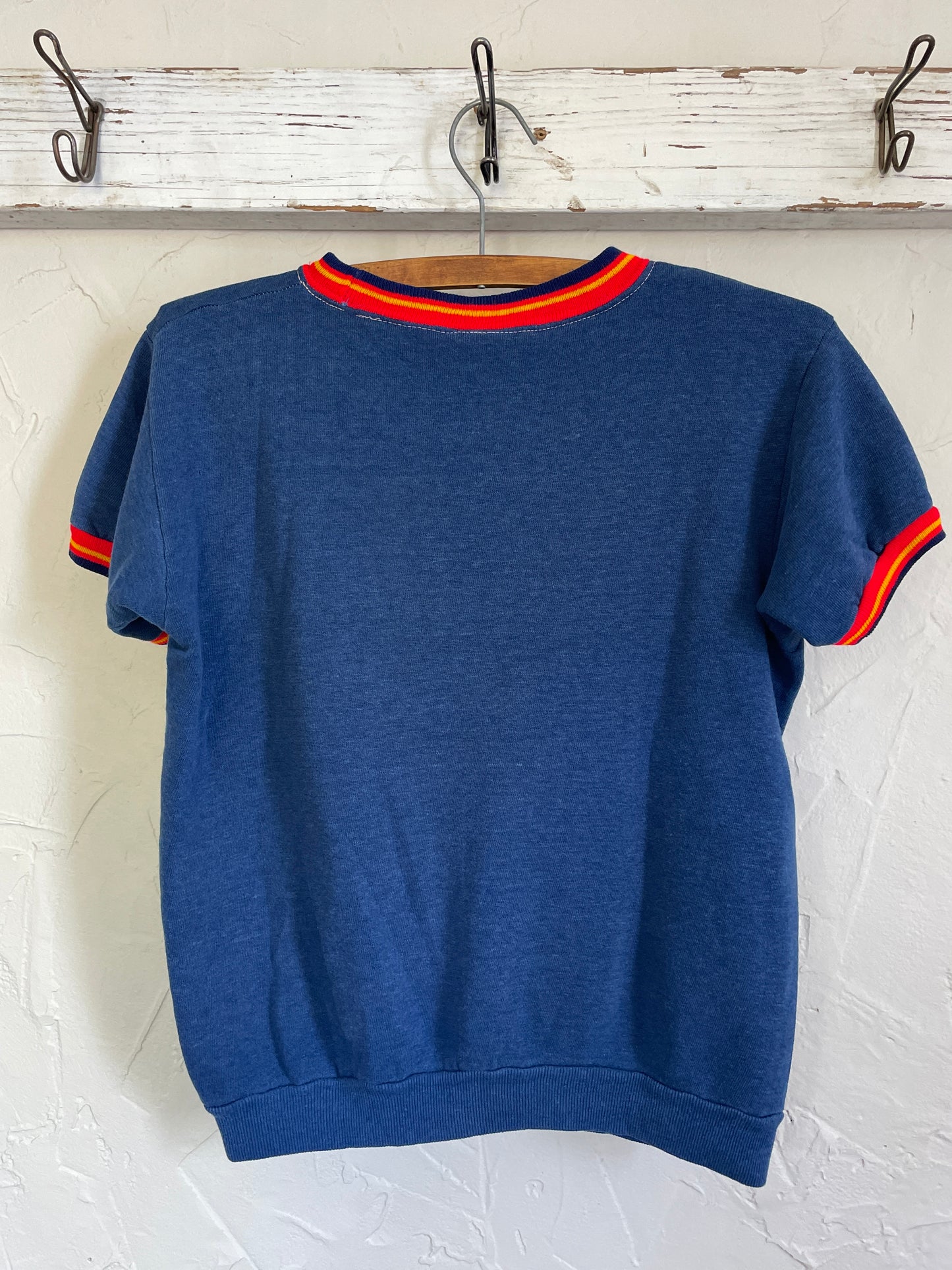 70s Blue Ringer Sweatshirt