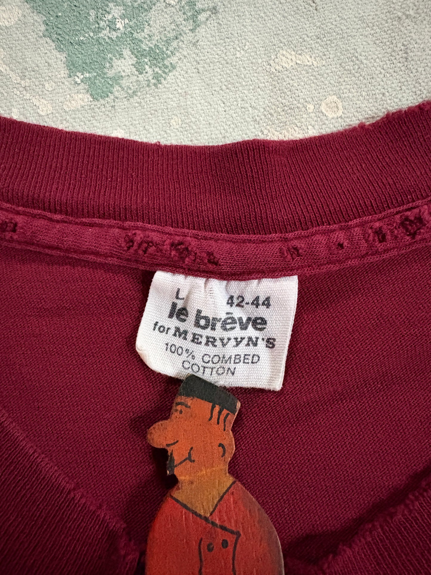 80s Blank Maroon Tee