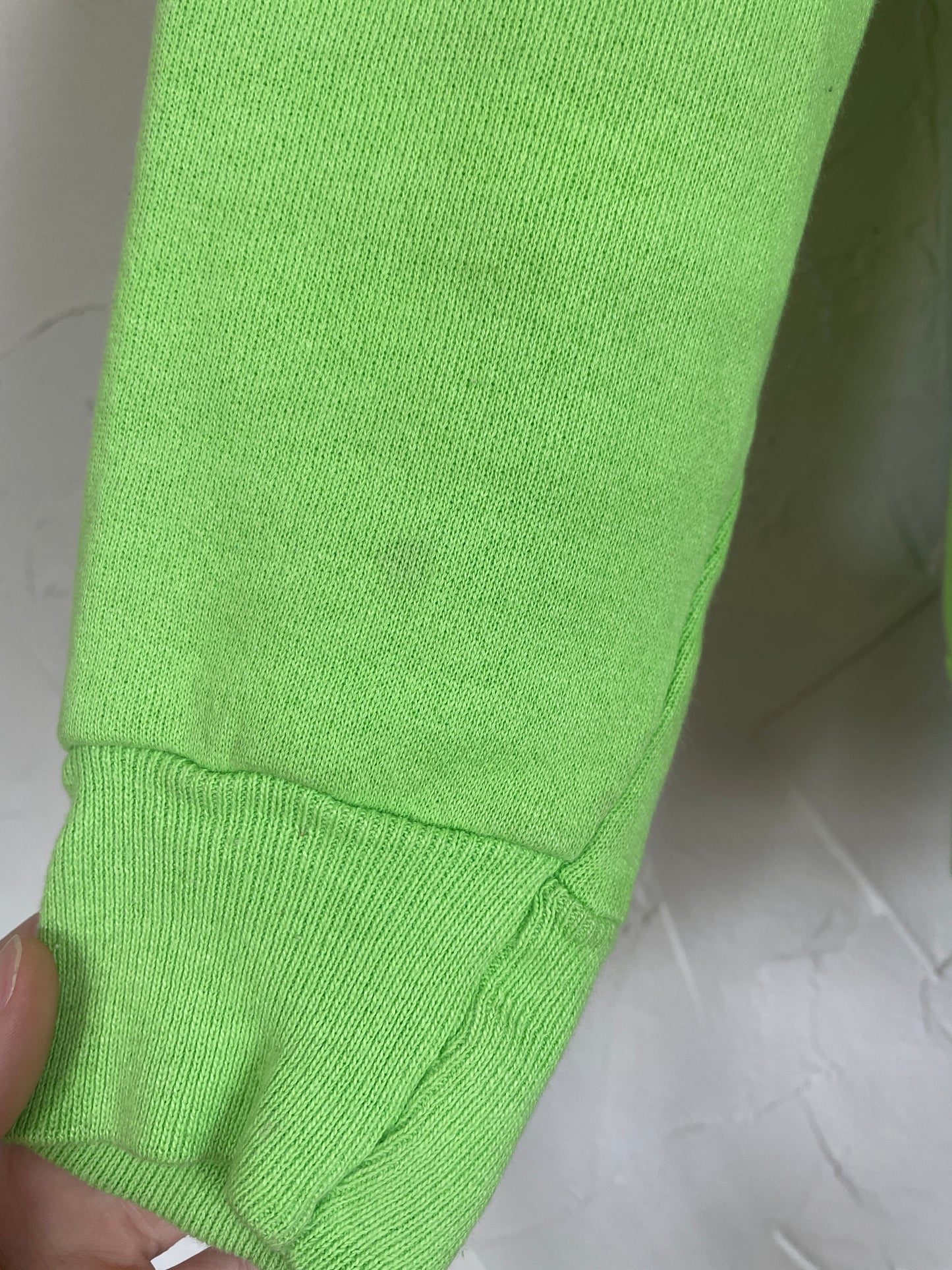 80s Blank Bright Green Sweatshirt