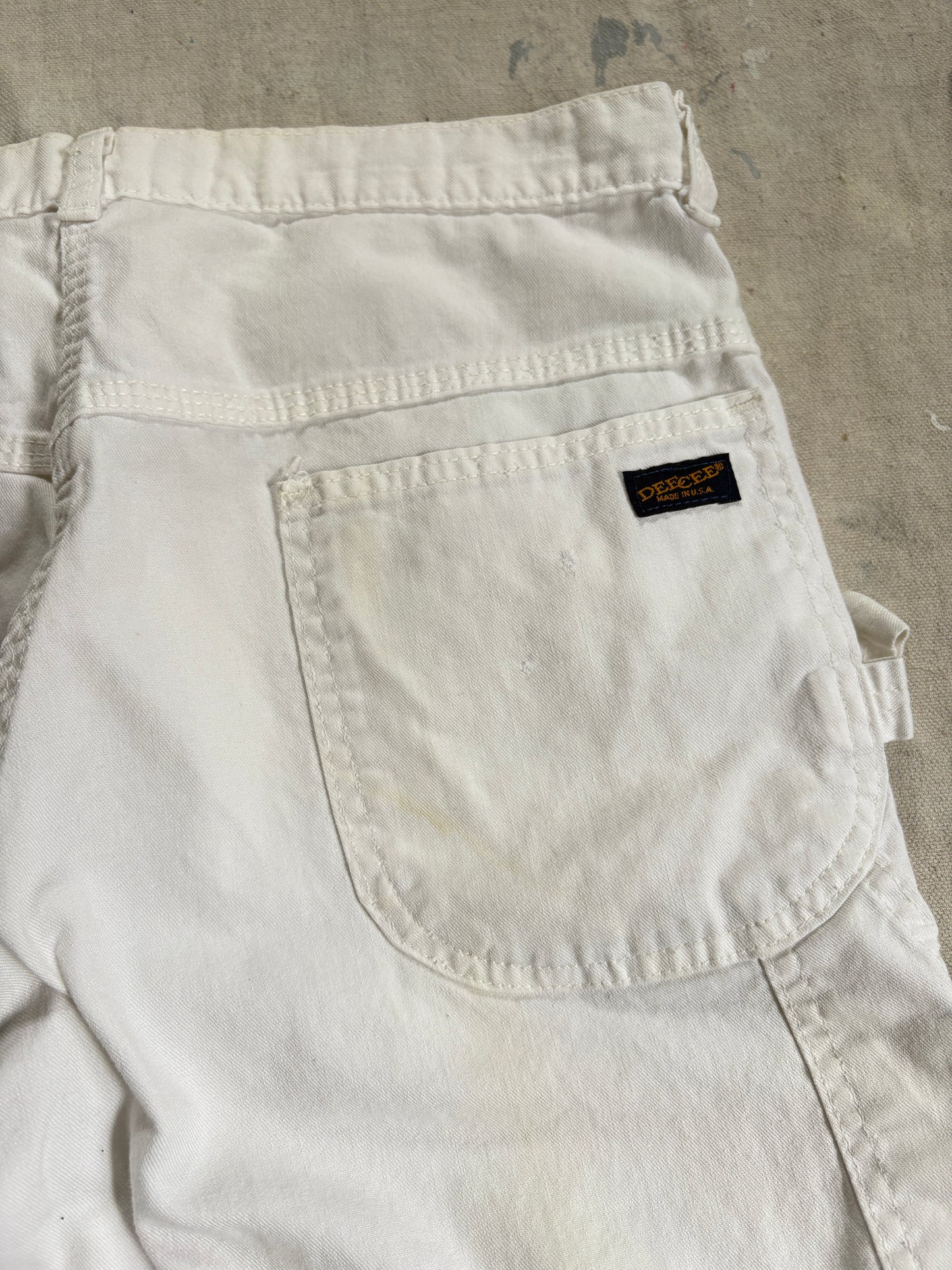 70s White DeeCee Carpenter Painter Pants – Double Barrel Dry Goods