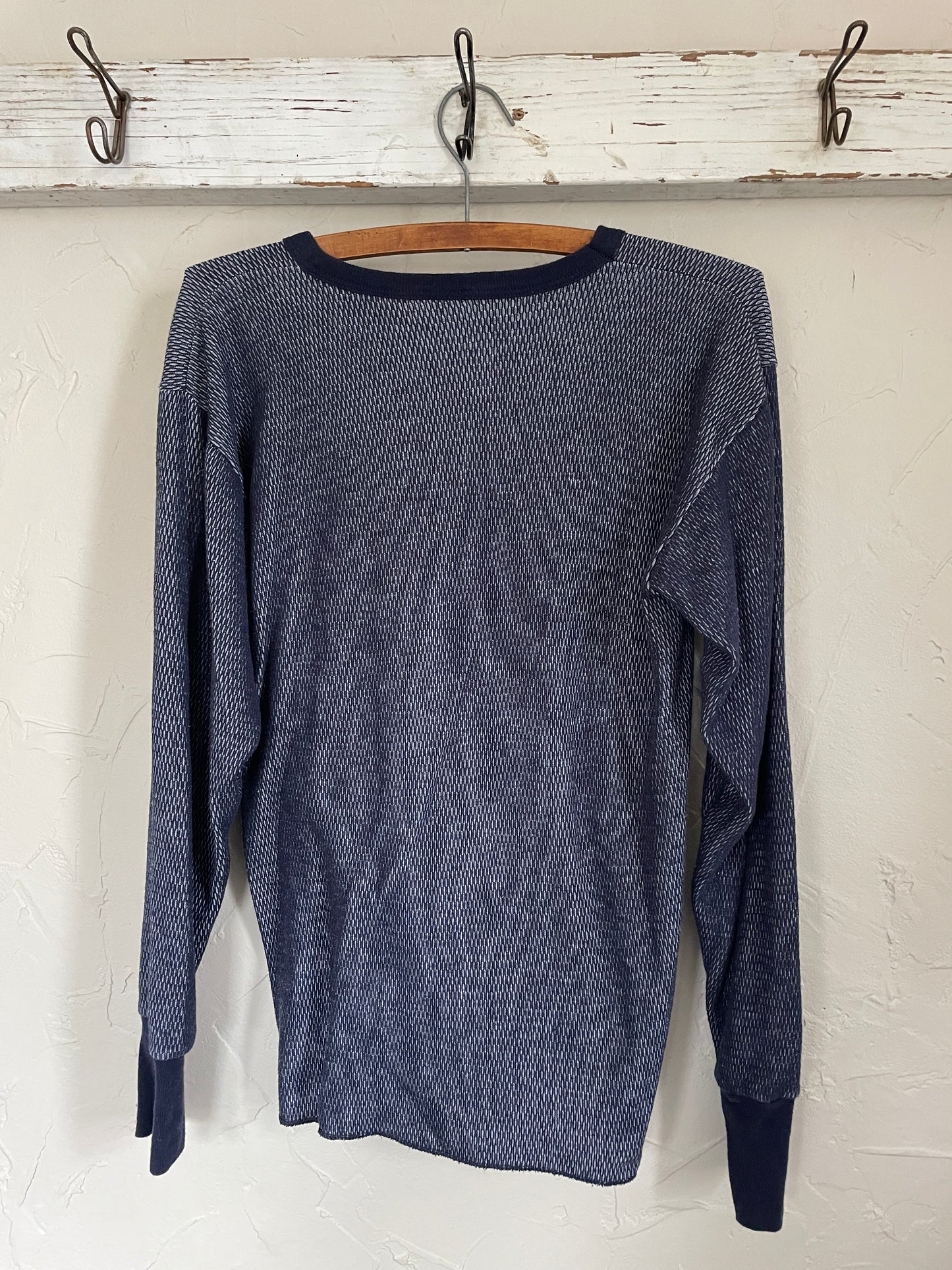 90s Navy Blue Thermal Undershirt