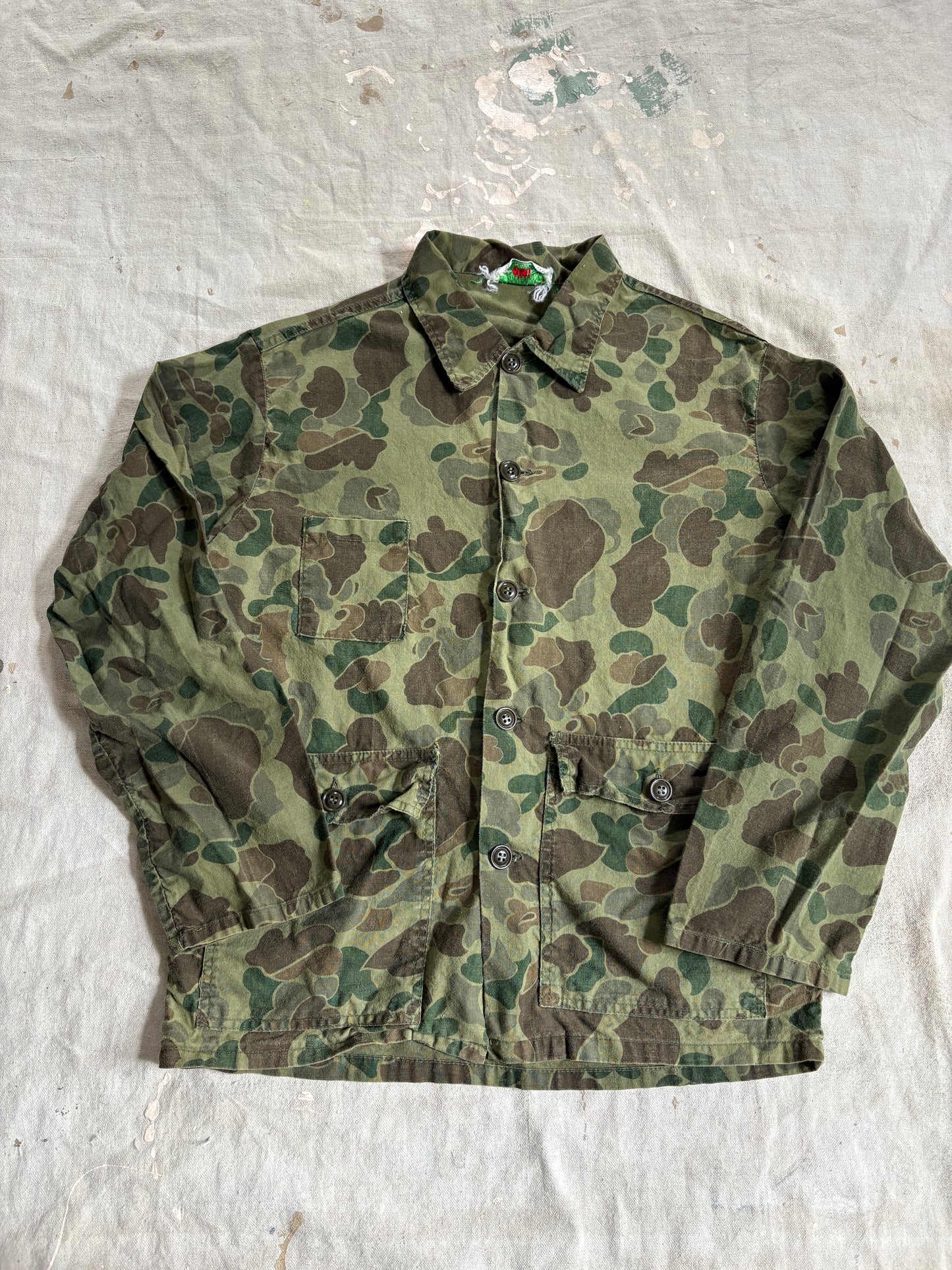 Vintage 80s Duck Camo Hunting Jacket
