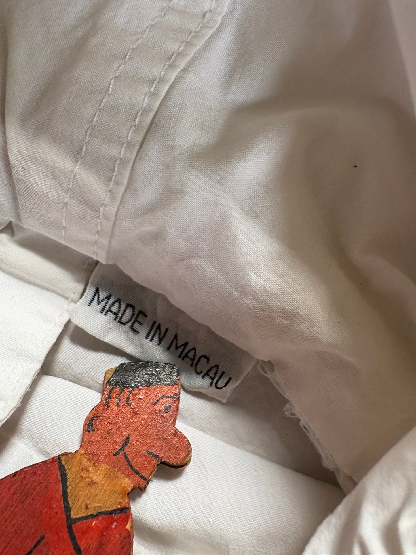 90s LL Bean White Cotton Wind Breaker Jacket