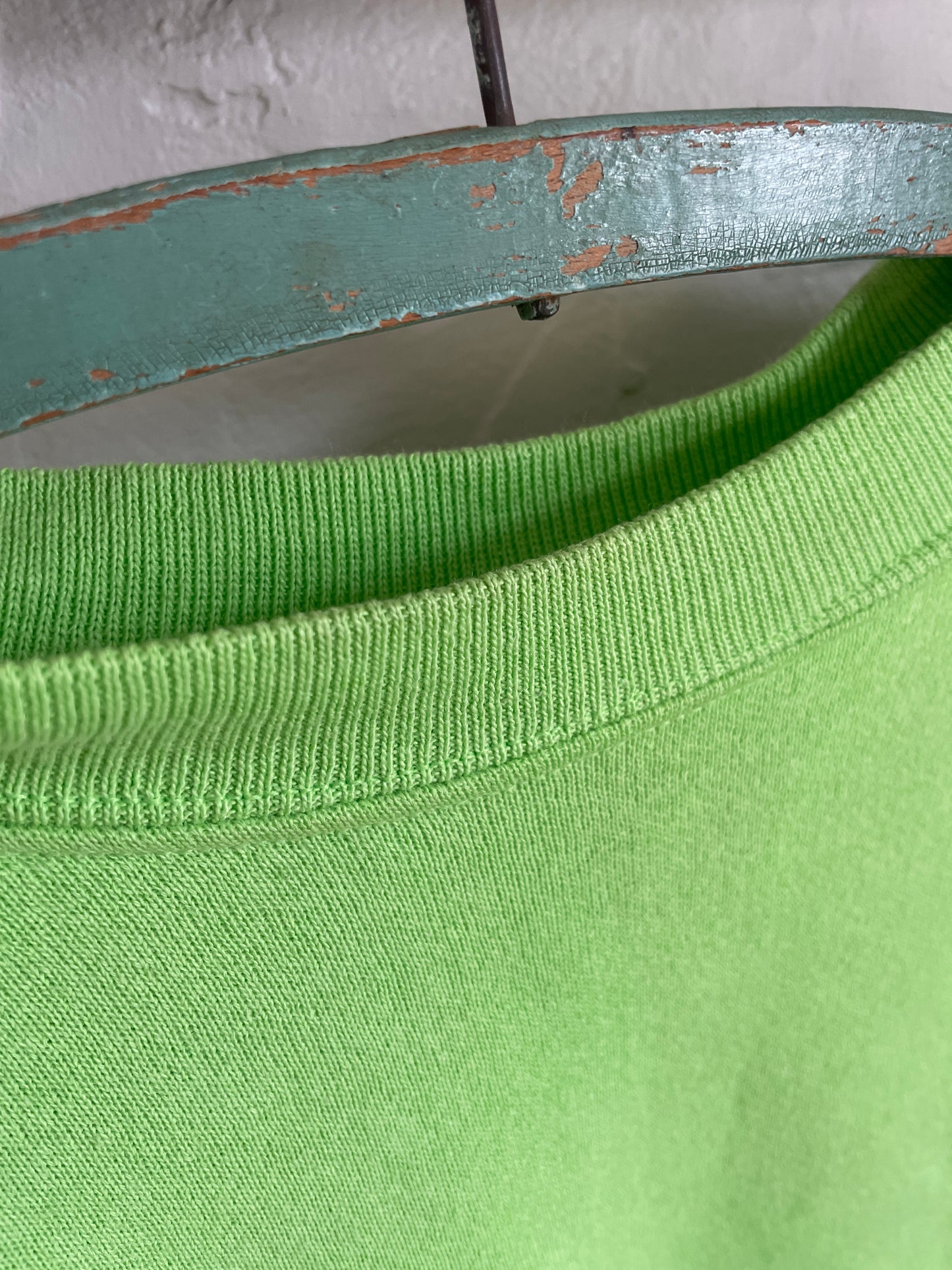 80s Blank Bright Green Sweatshirt