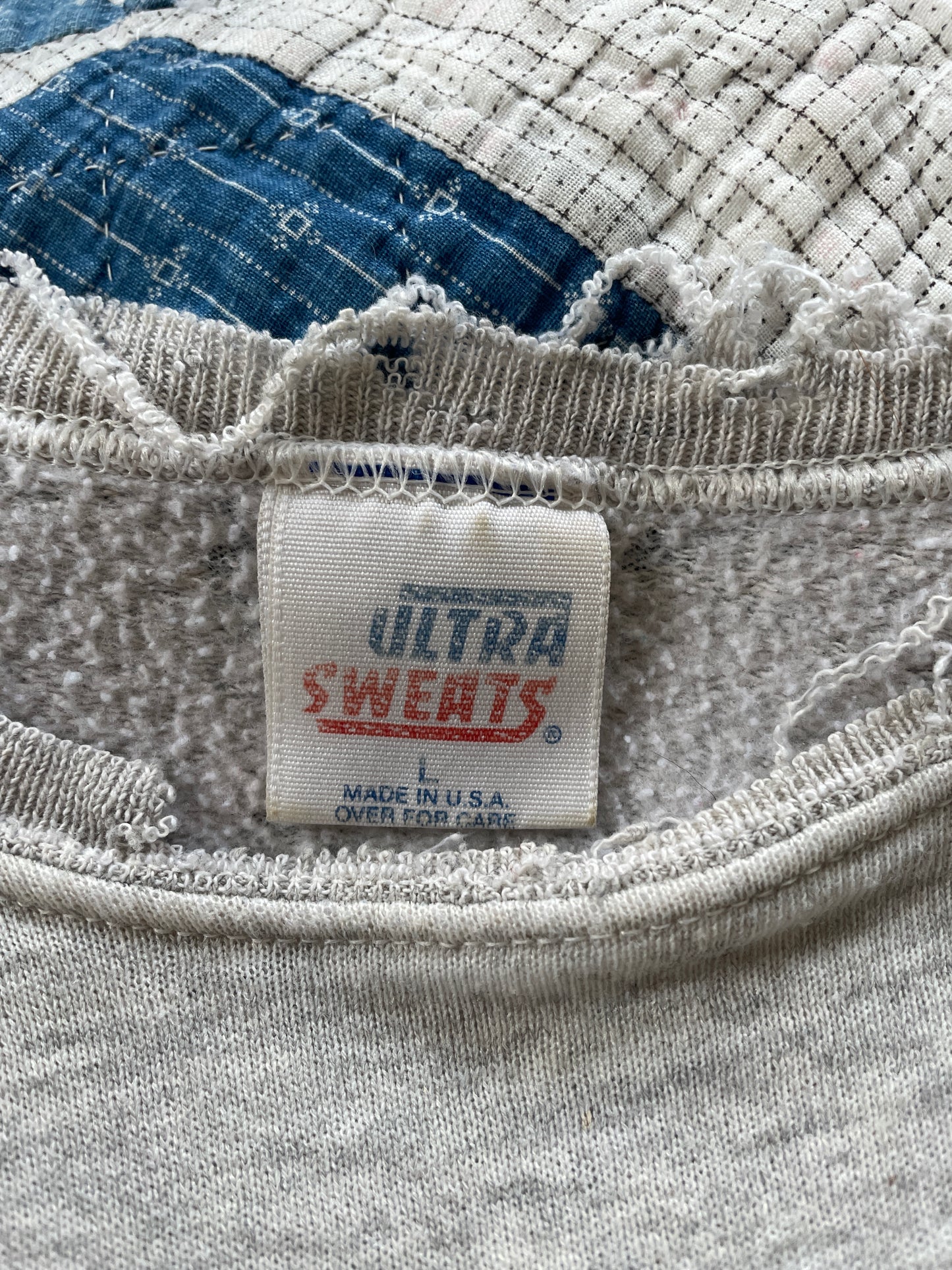 80s Blank Heather Grey Sweatshirt