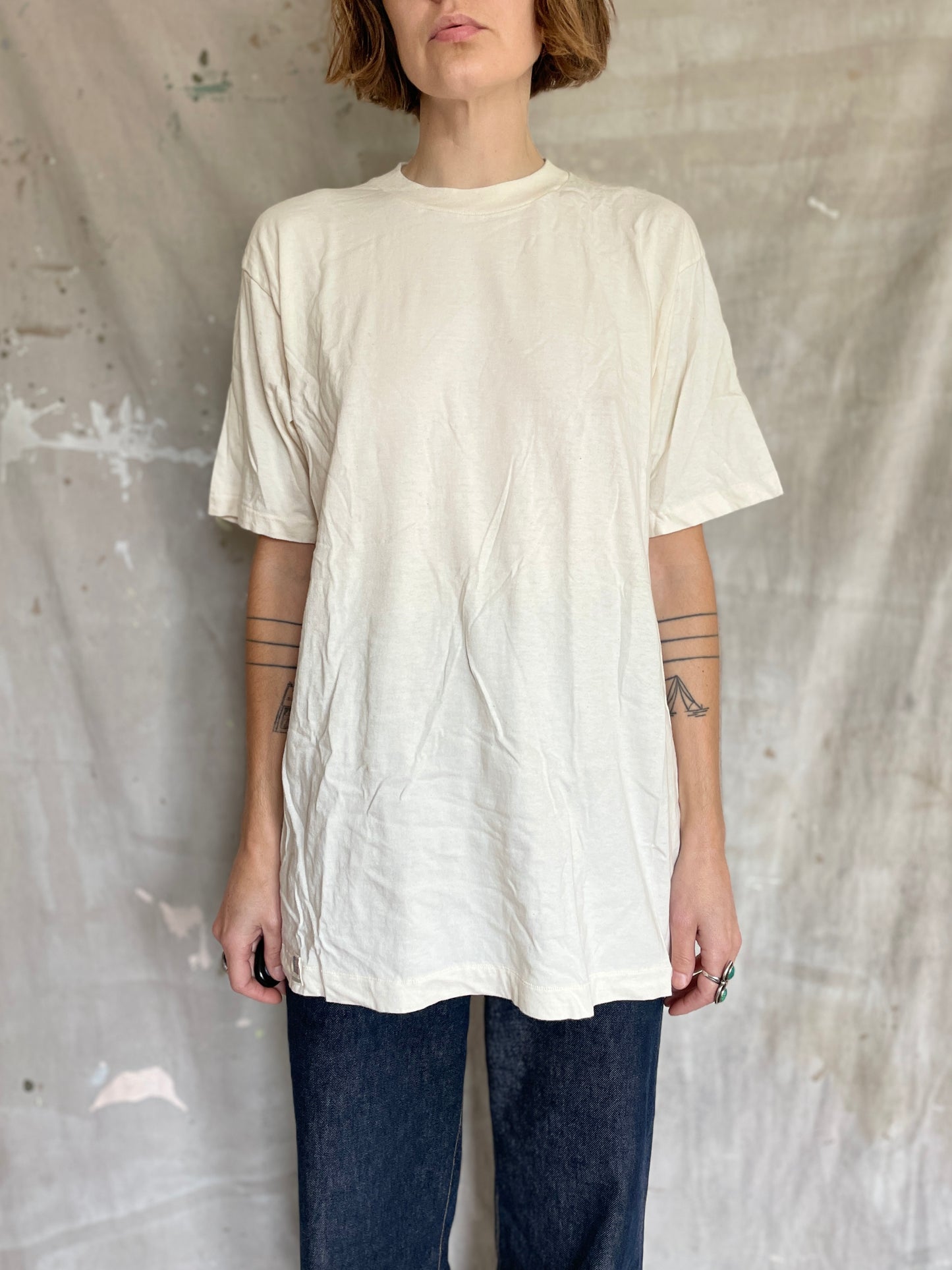 90s Blank Ecru Tee