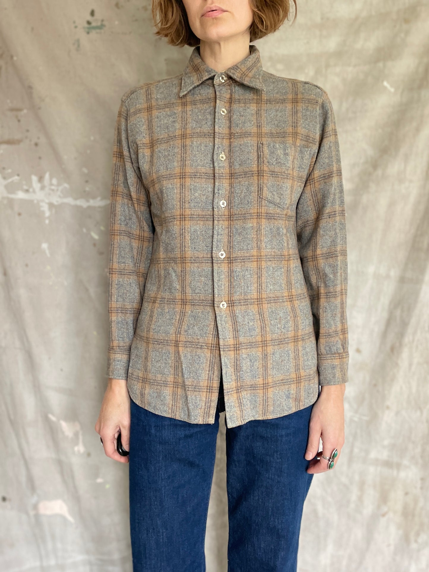 80s Pendleton Wool Button Down Shirt