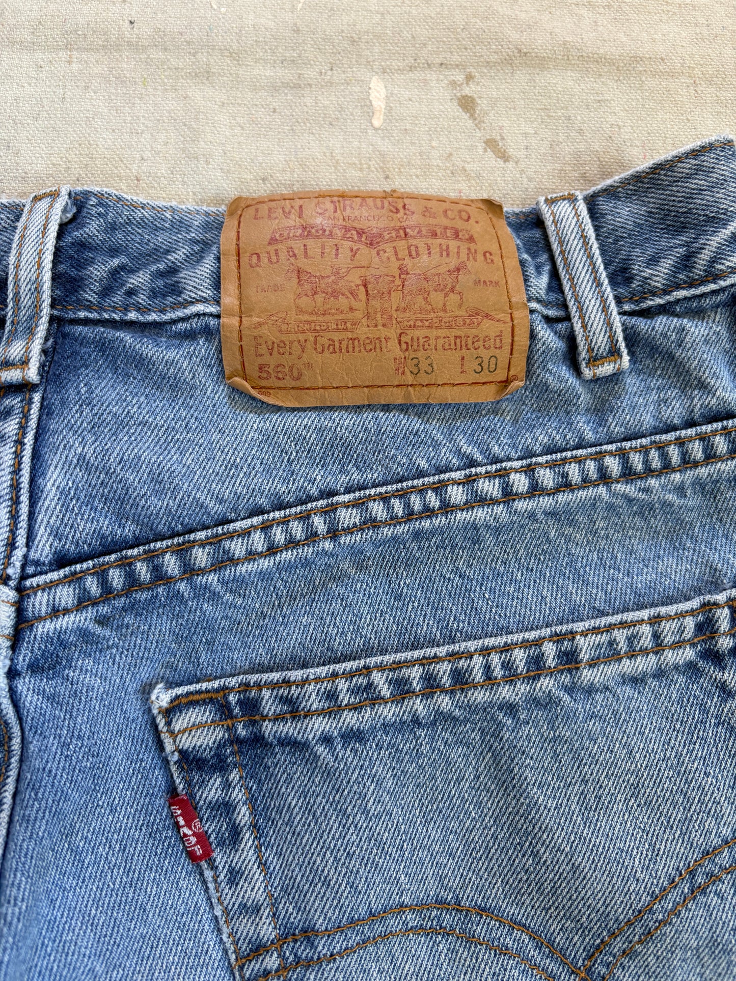 Vintage 90s Levi’s 560 Cut Off Jeans Shorts