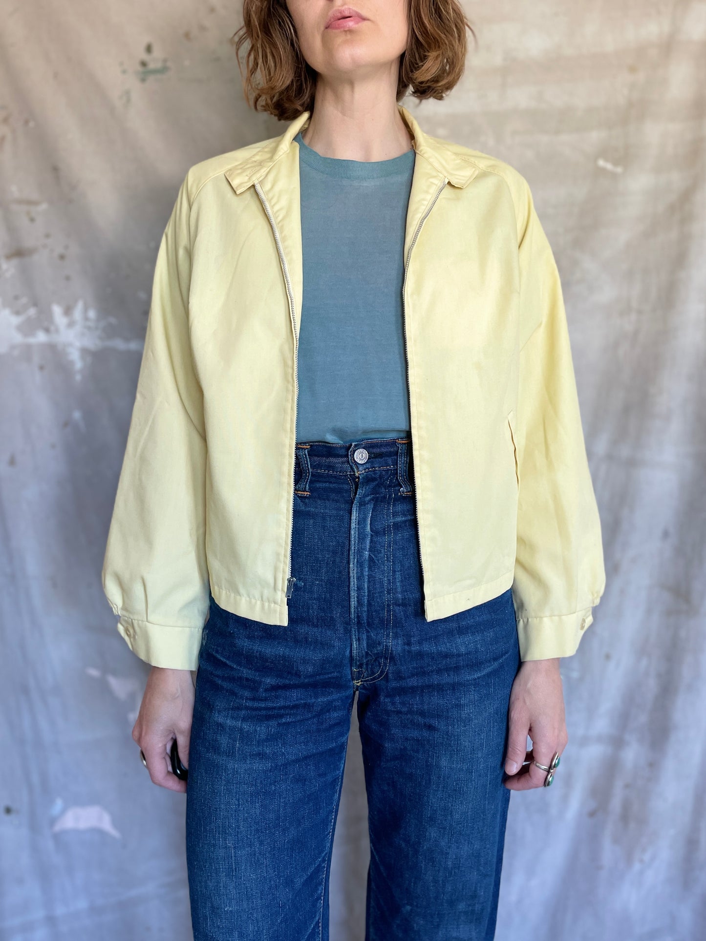 70s Pale Yellow Jacket