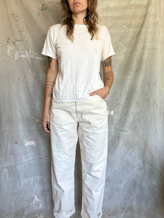 90s Ecru Painter Pants